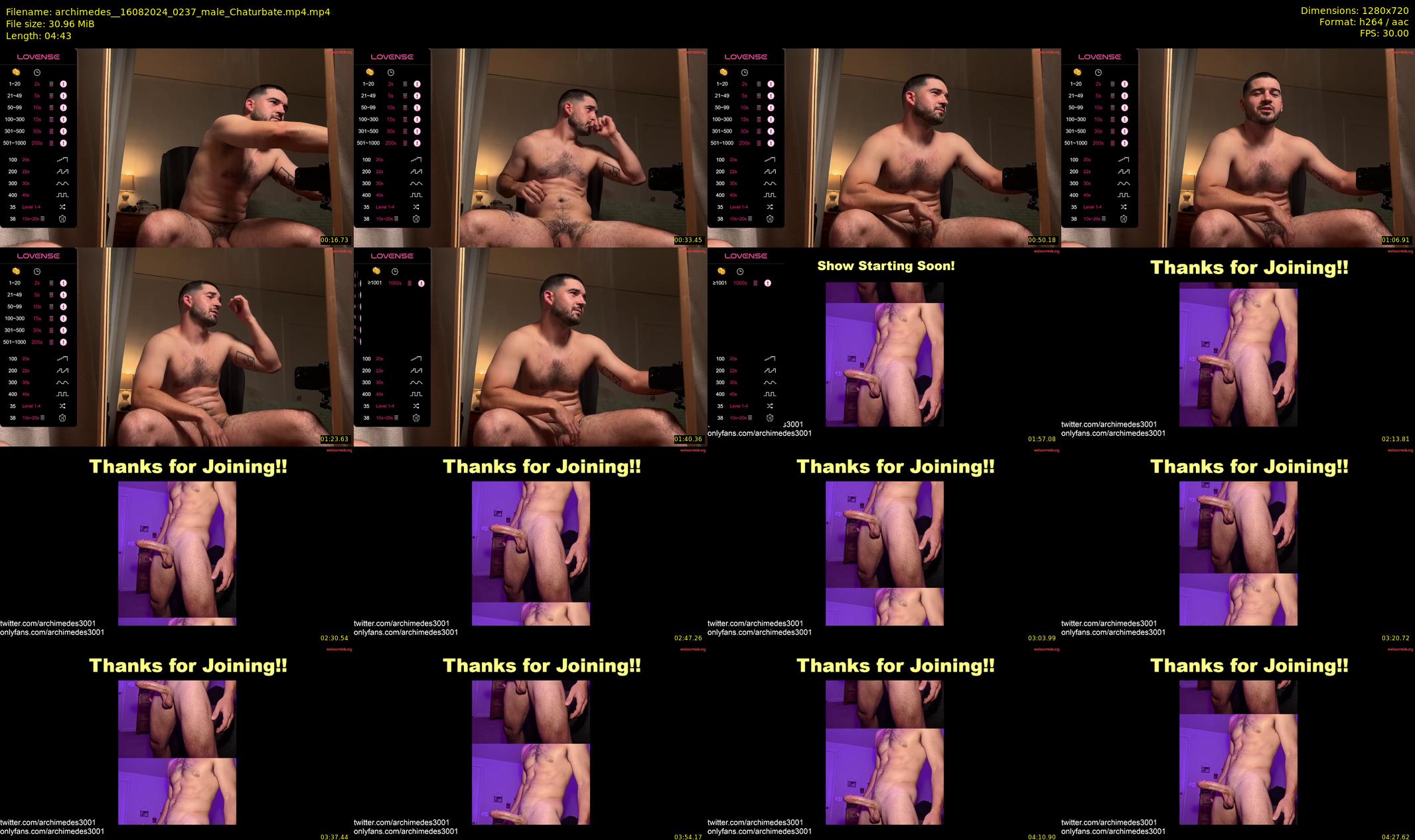 archimedes_ — 5 minute Chaturbate male cam show recording, 720p, Aug 16, 2024
