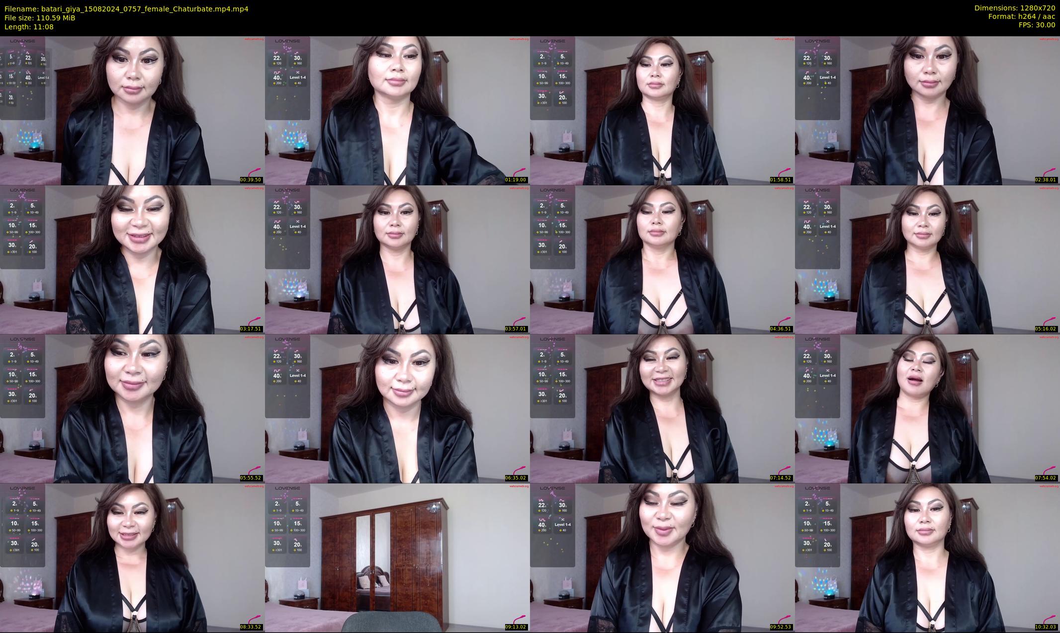 batari_giya — 12 minute Chaturbate female cam show recording, 720p, Aug 15, 2024