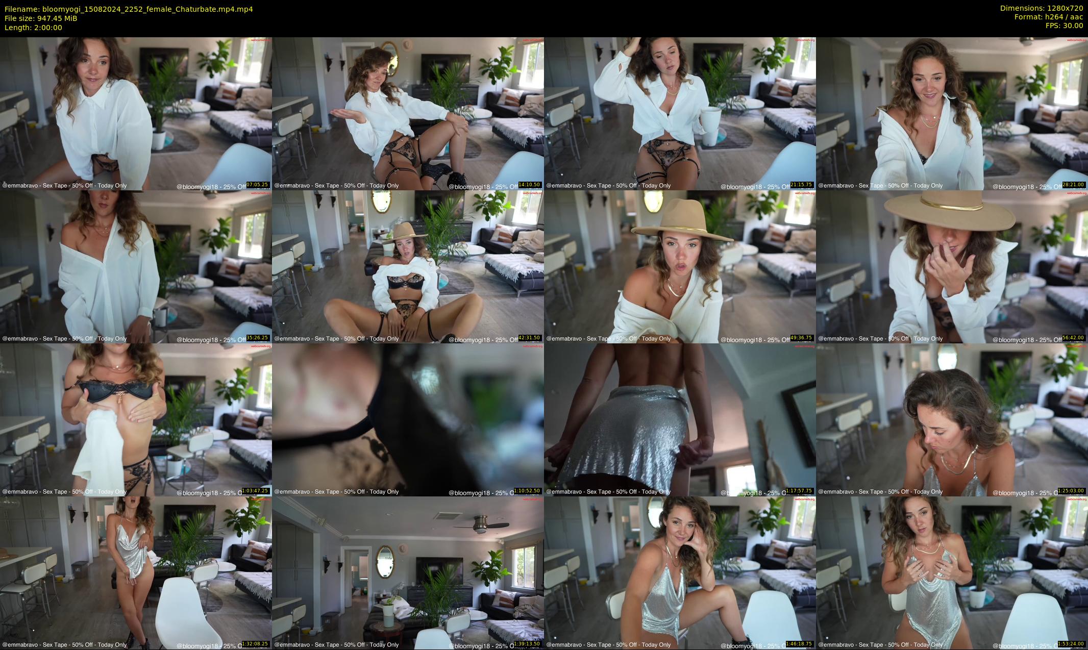 bloomyogi — 120 minute Chaturbate female cam show recording, 720p, Aug 15, 2024