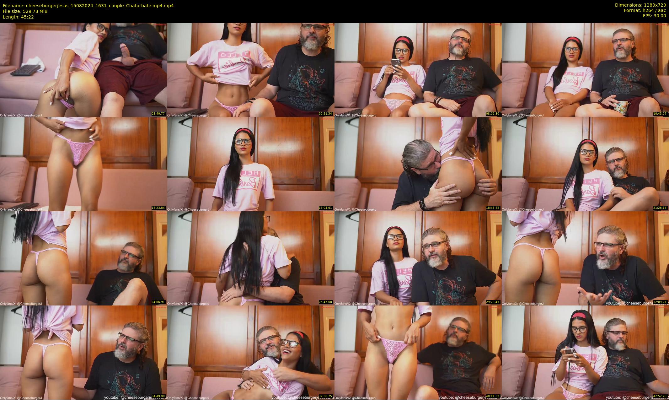 cheeseburgerjesus — 46 minute Chaturbate couple cam show recording, 720p, Aug 15, 2024