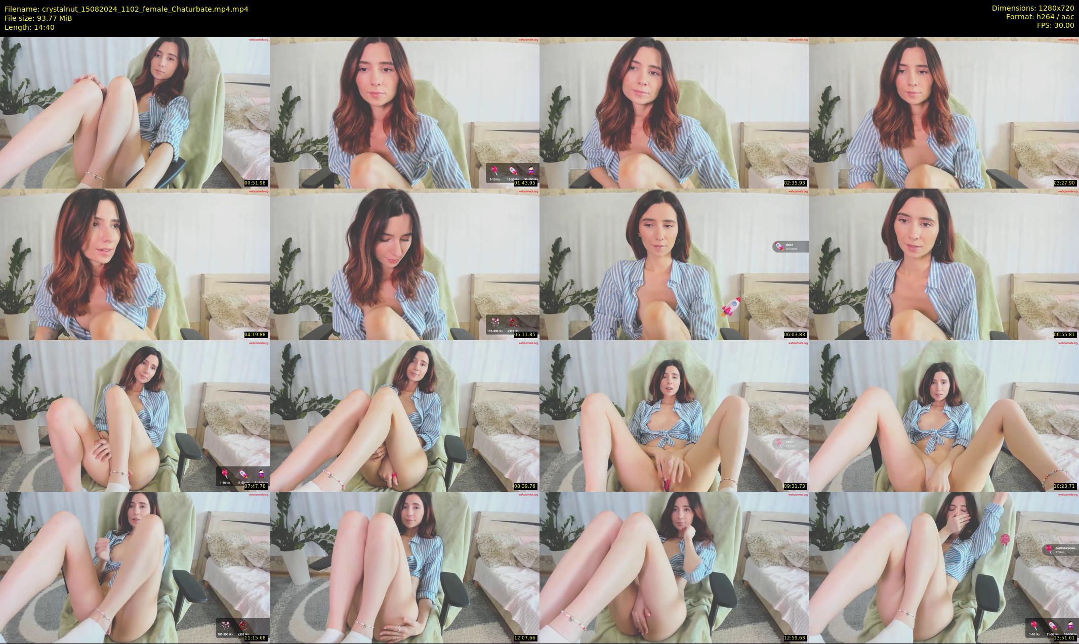 crystalnut — 15 minute Chaturbate female cam show recording, 720p, Aug 15, 2024