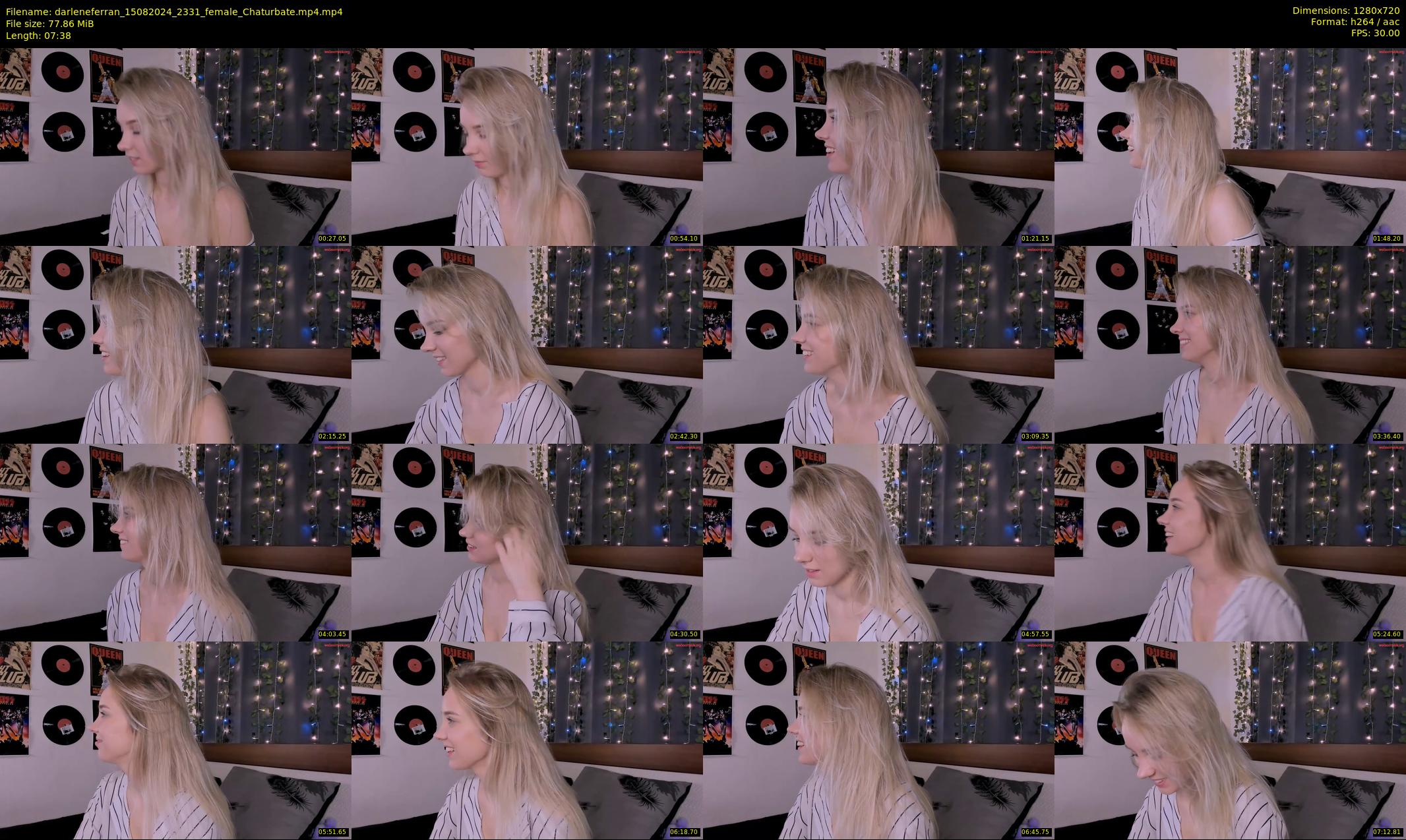 darleneferran — 8 minute Chaturbate female cam show recording, 720p, Aug 15, 2024
