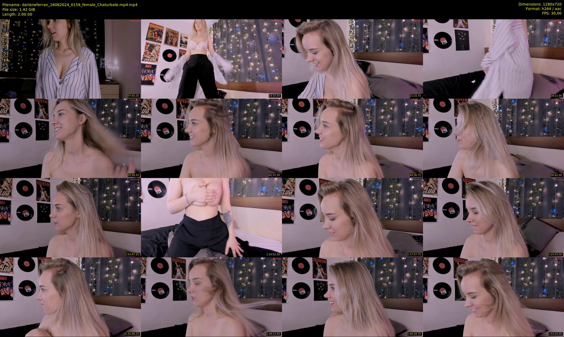 darleneferran — 120 minute Chaturbate female cam show recording, 720p, Aug 16, 2024