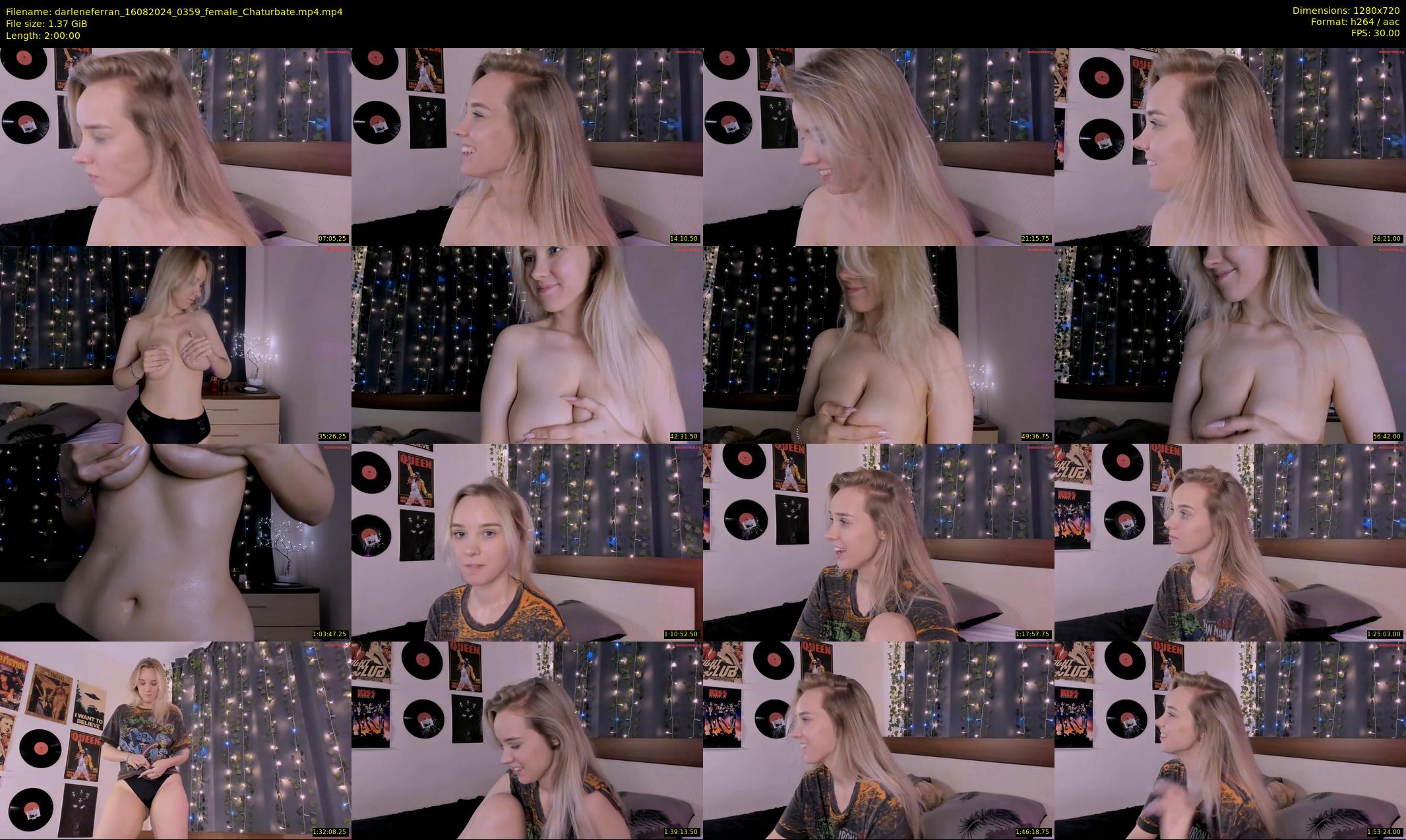 darleneferran — 120 minute Chaturbate female cam show recording, 720p, Aug 16, 2024