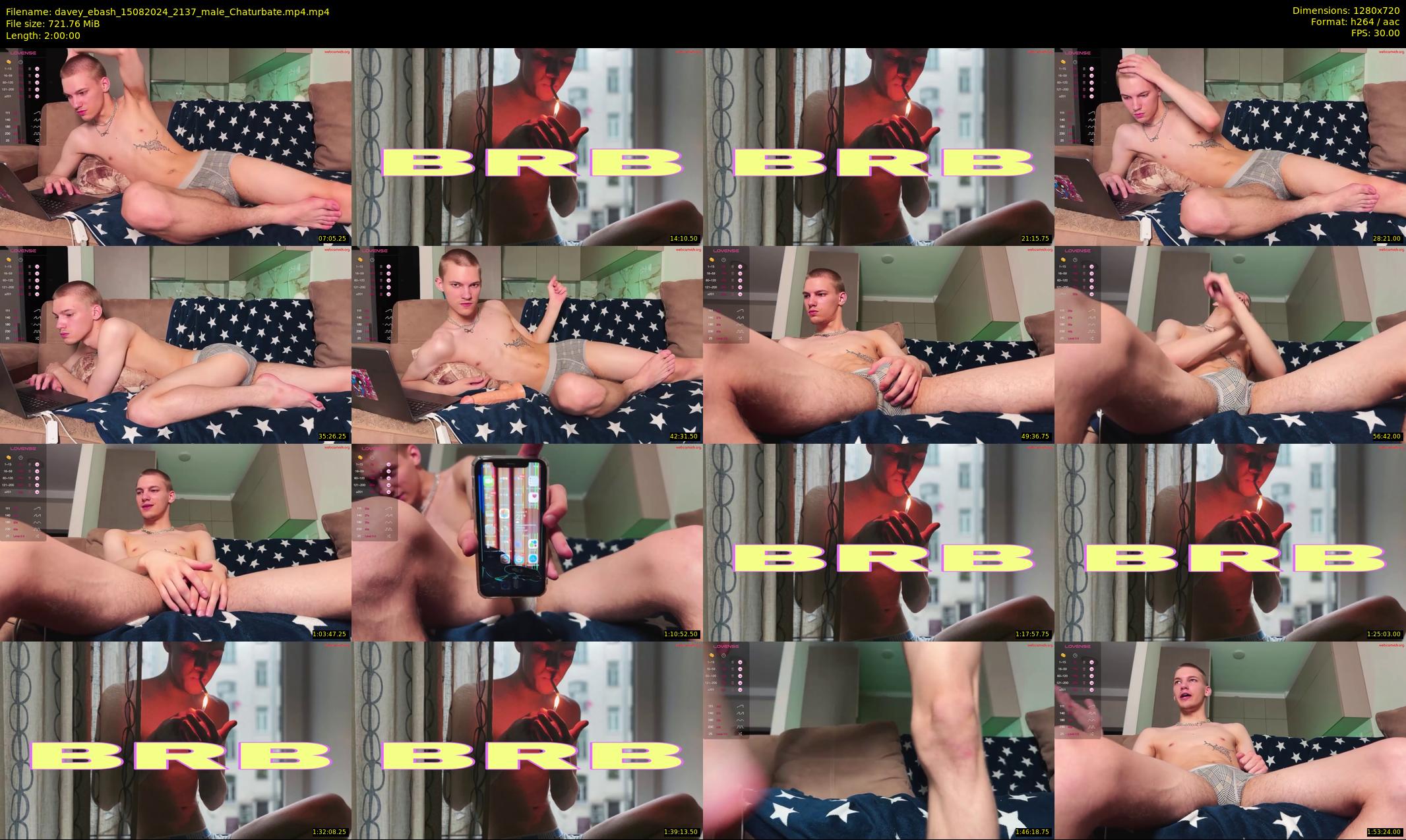 davey_ebash — 120 minute Chaturbate male cam show recording, 720p, Aug 15, 2024