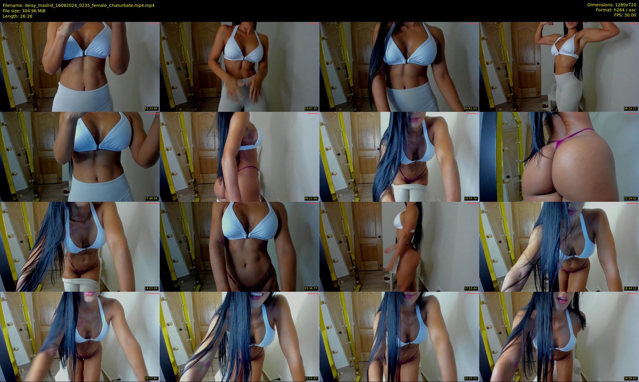 deisy_madrid — 27 minute Chaturbate female cam show recording, 720p, Aug 16, 2024