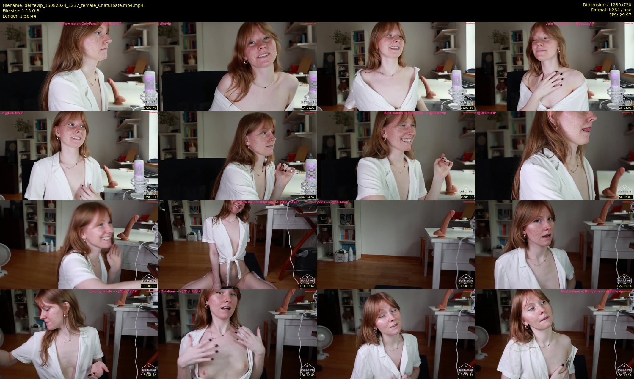 delitevip — 119 minute Chaturbate female cam show recording, 720p, Aug 15, 2024