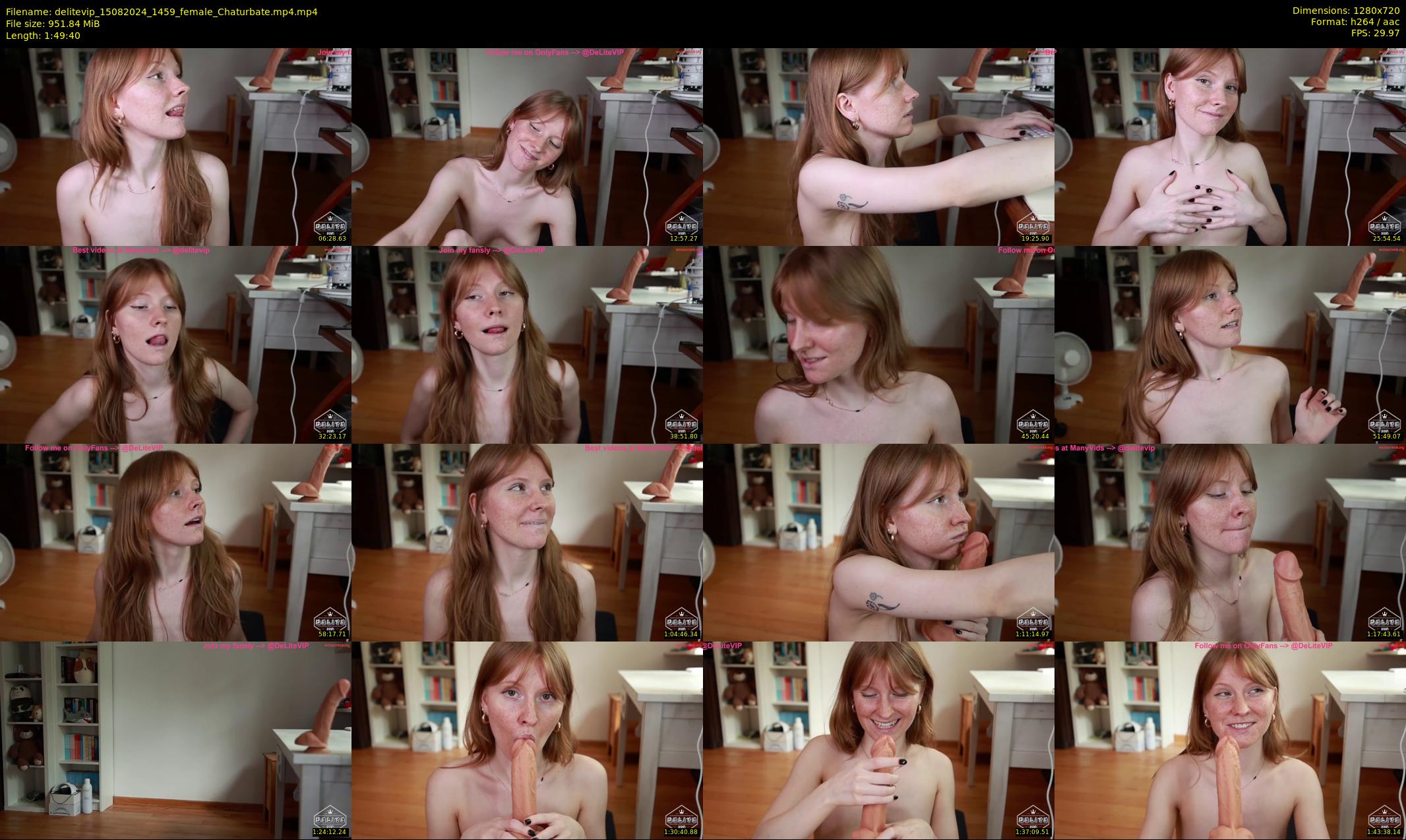 delitevip — 110 minute Chaturbate female cam show recording, 720p, Aug 15, 2024