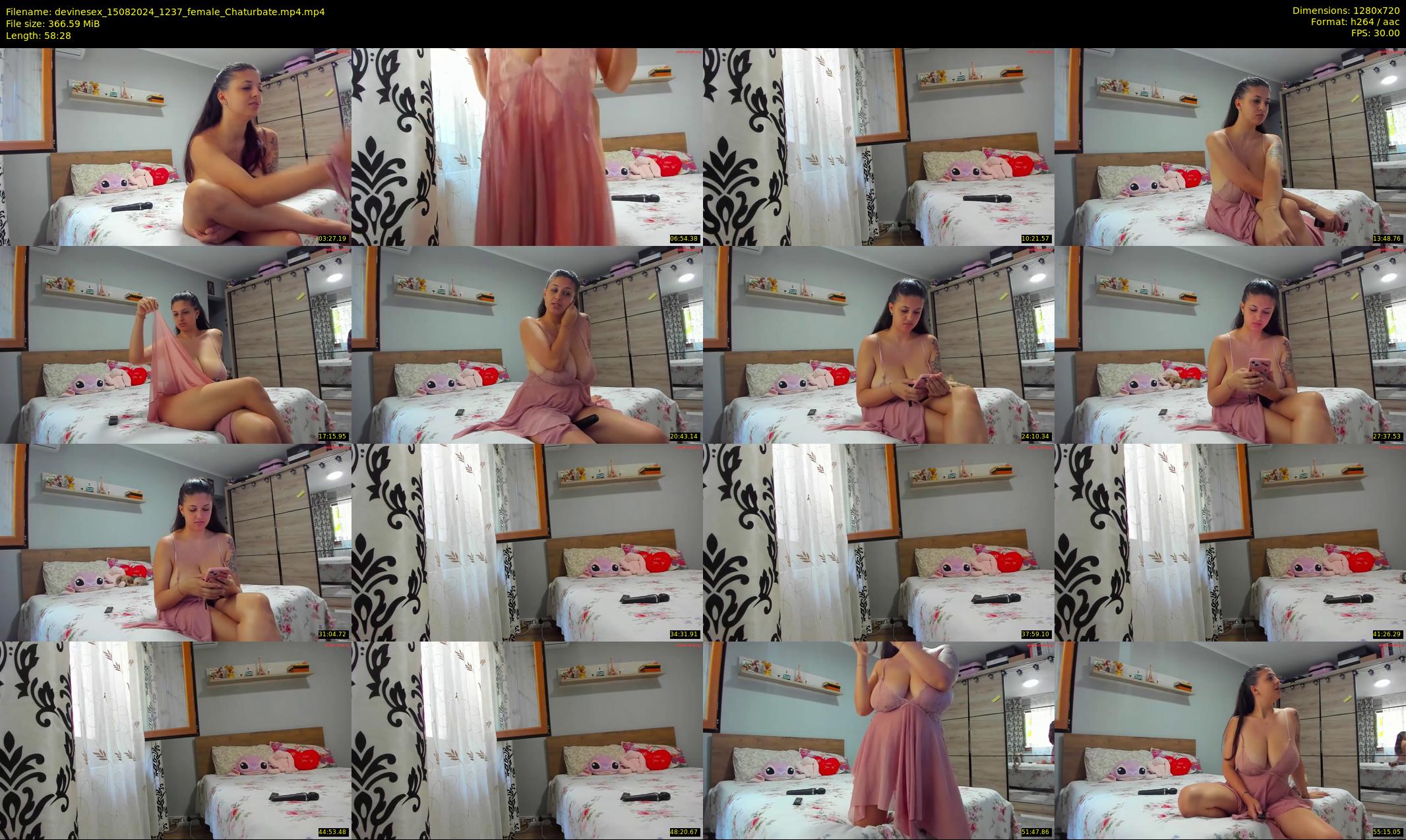 devinesex — 59 minute Chaturbate female cam show recording, 720p, Aug 15, 2024