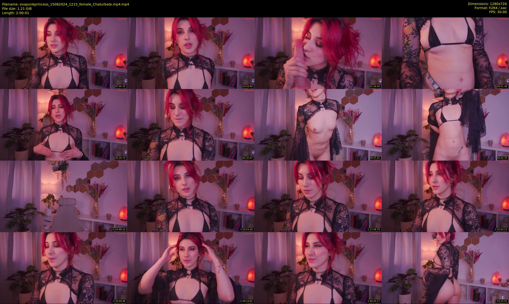 evapunkprincess — 121 minute Chaturbate female cam show recording, 720p, Aug 15, 2024