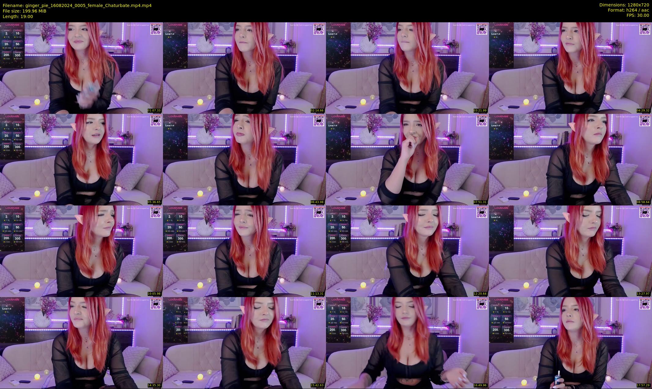 ginger_pie — 19 minute Chaturbate female cam show recording, 720p, Aug 16, 2024