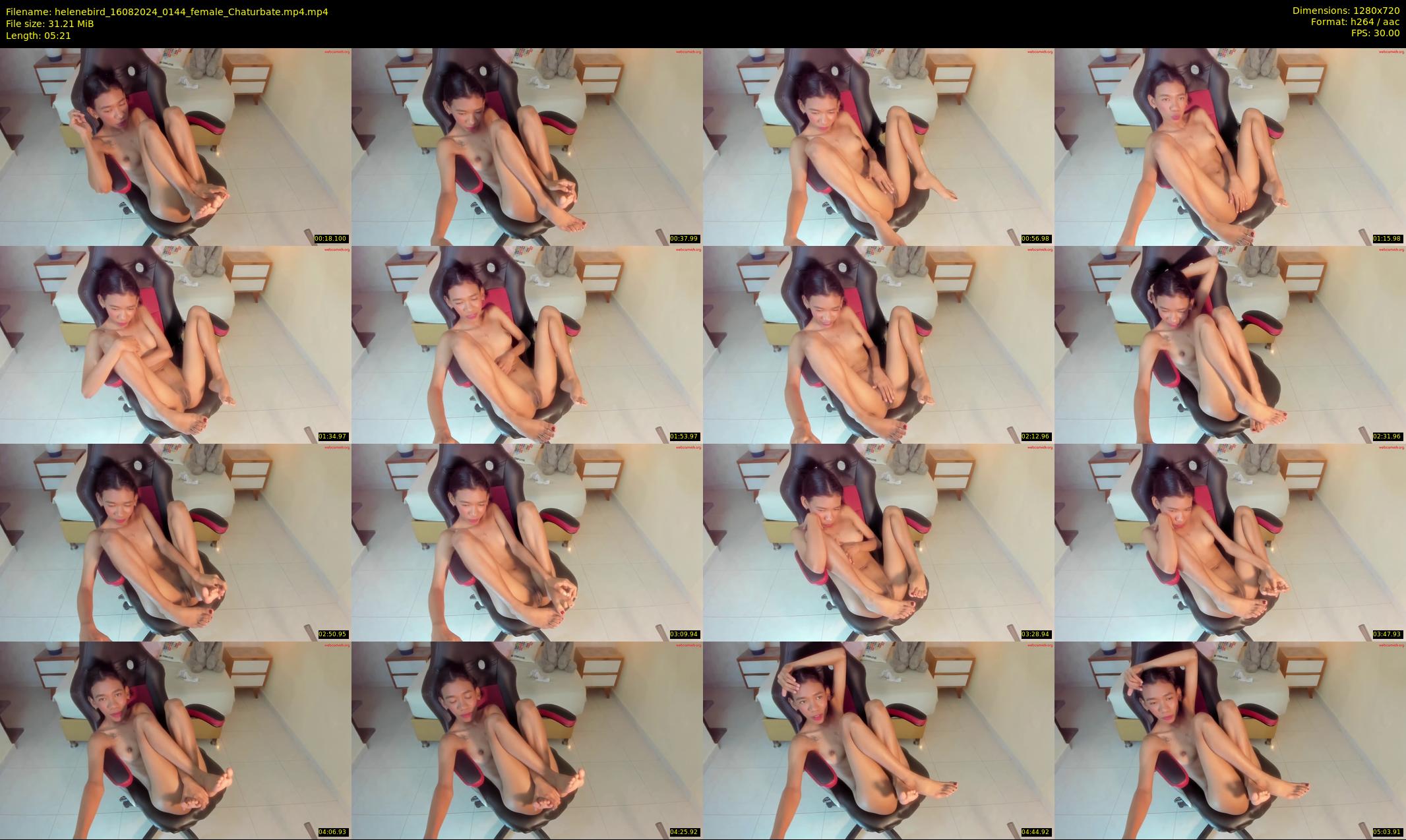 helenebird — 6 minute Chaturbate female cam show recording, 720p, Aug 16, 2024