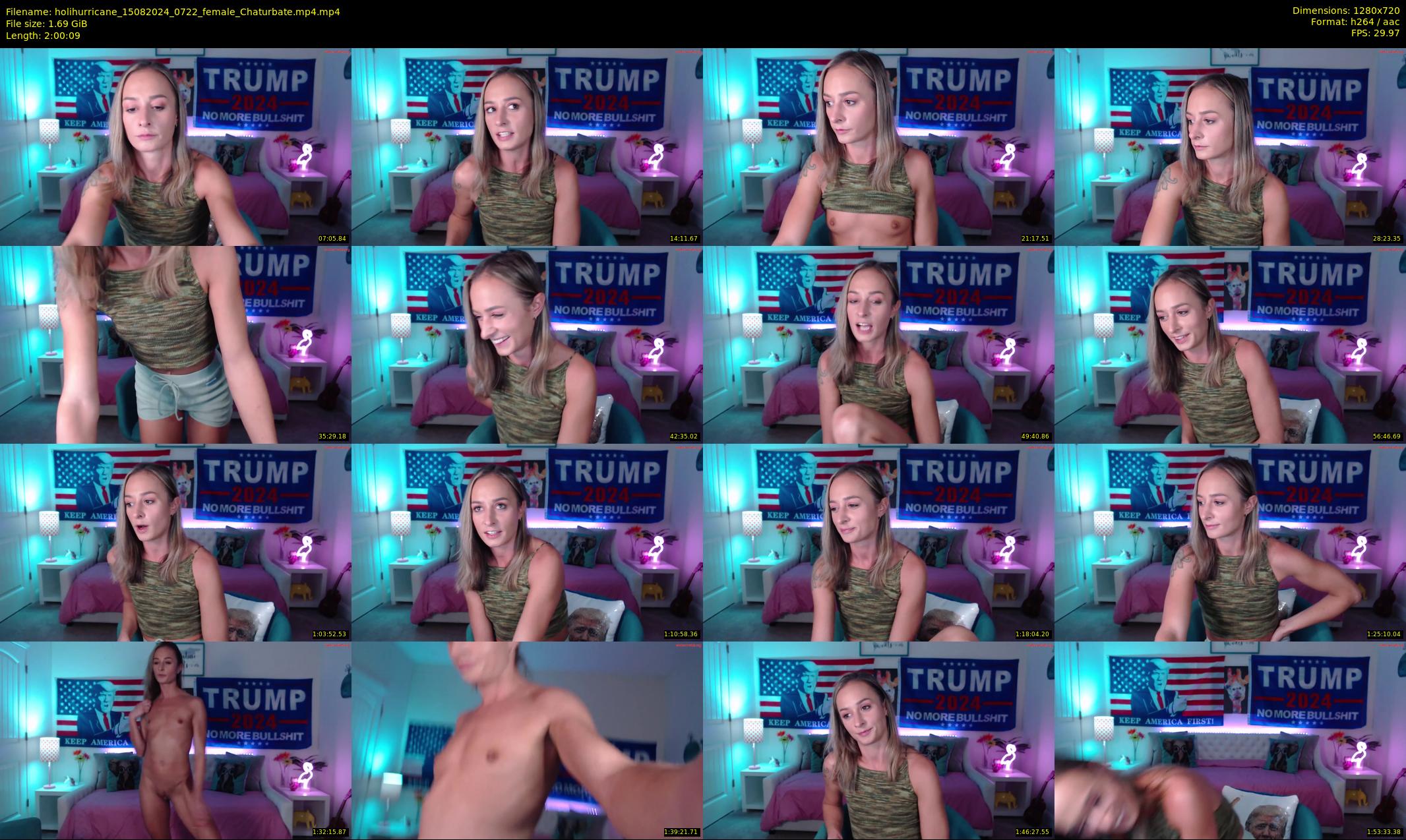 holihurricane — 121 minute Chaturbate female cam show recording, 720p, Aug 15, 2024