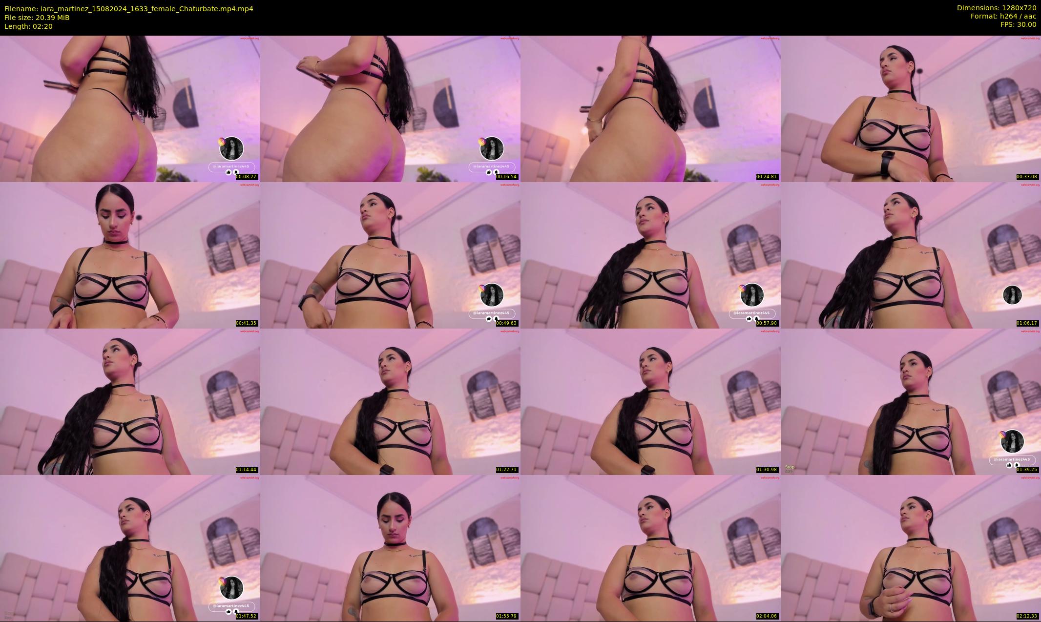iara_martinez — 3 minute Chaturbate female cam show recording, 720p, Aug 15, 2024