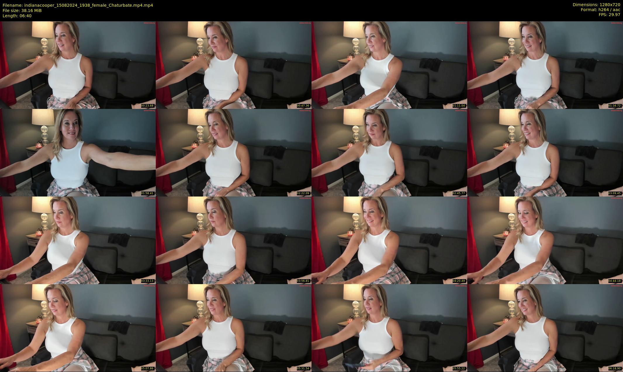 indianacooper — 7 minute Chaturbate female cam show recording, 720p, Aug 15, 2024