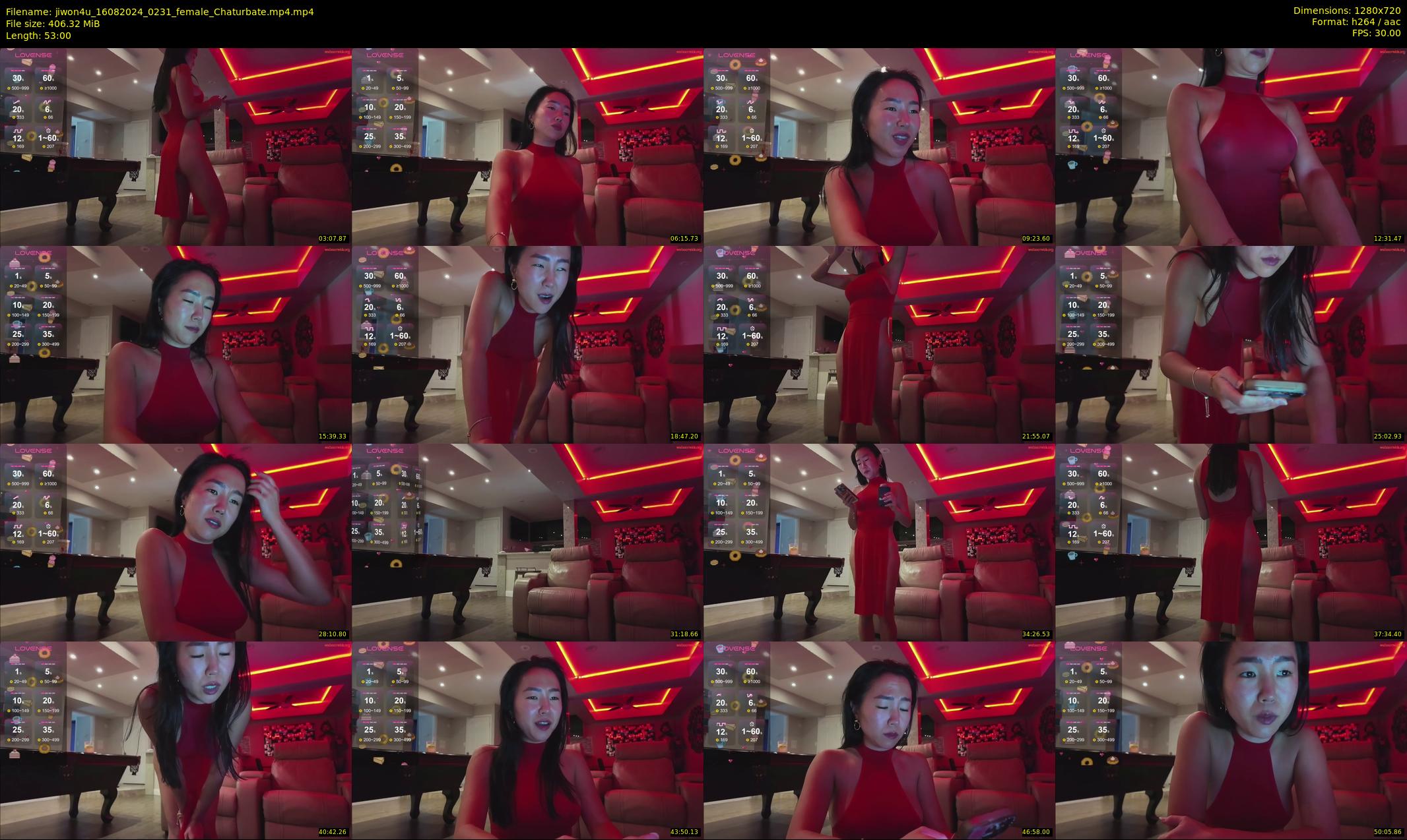 jiwon4u — 53 minute Chaturbate female cam show recording, 720p, Aug 16, 2024