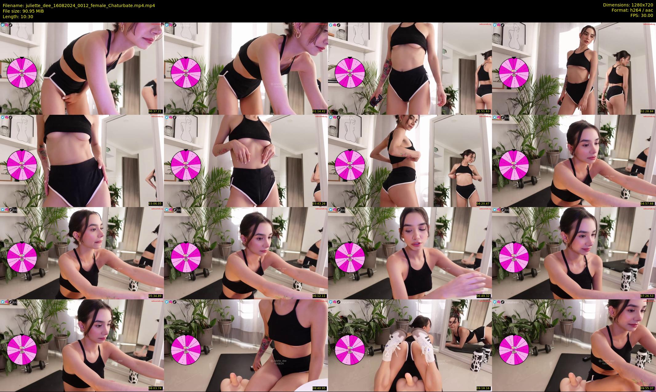 juliette_dee — 11 minute Chaturbate female cam show recording, 720p, Aug 16, 2024