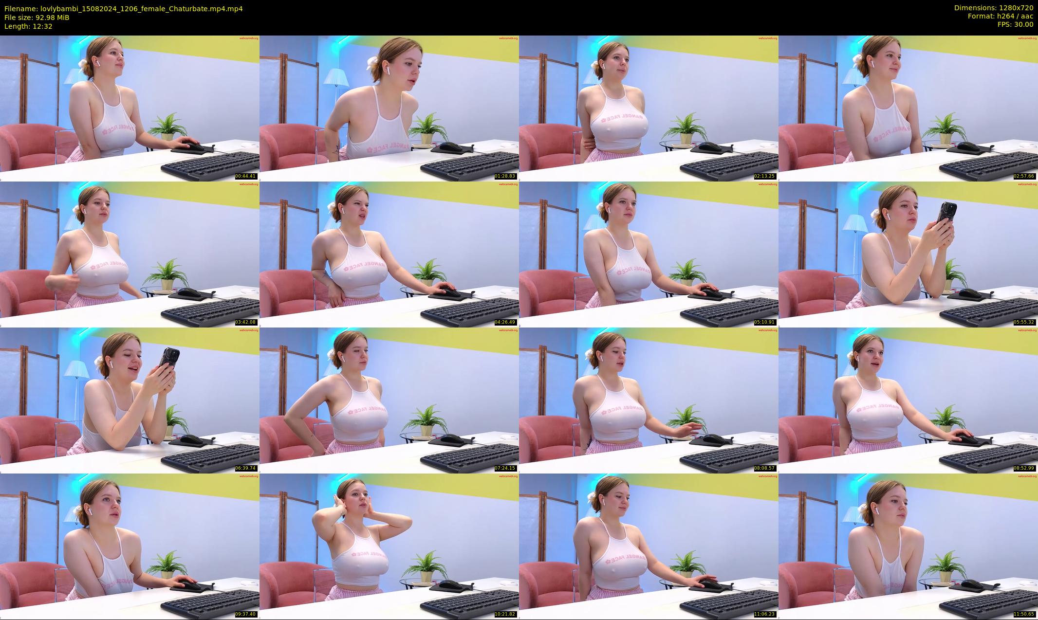 lovlybambi — 13 minute Chaturbate female cam show recording, 720p, Aug 15, 2024