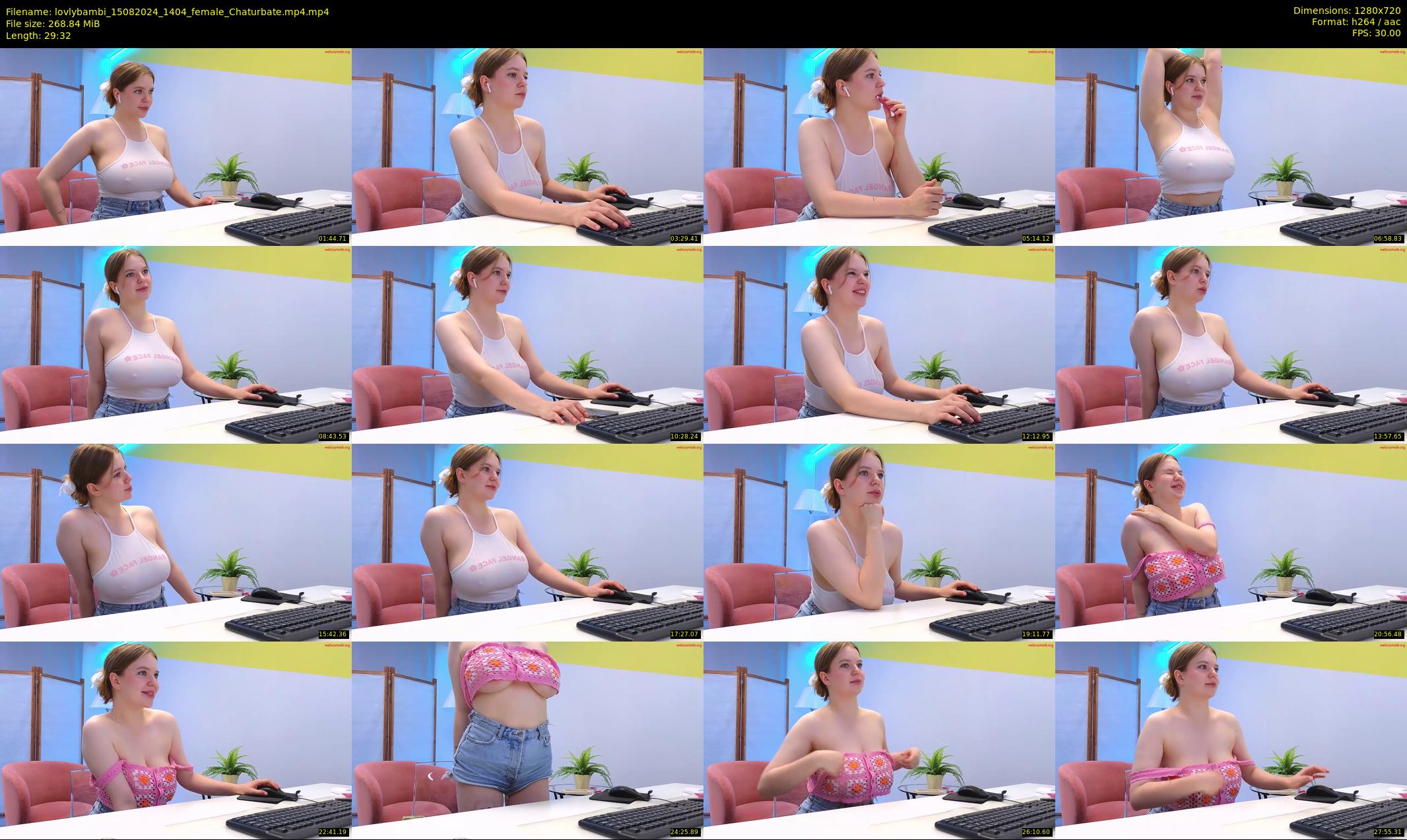lovlybambi — 30 minute Chaturbate female cam show recording, 720p, Aug 15, 2024