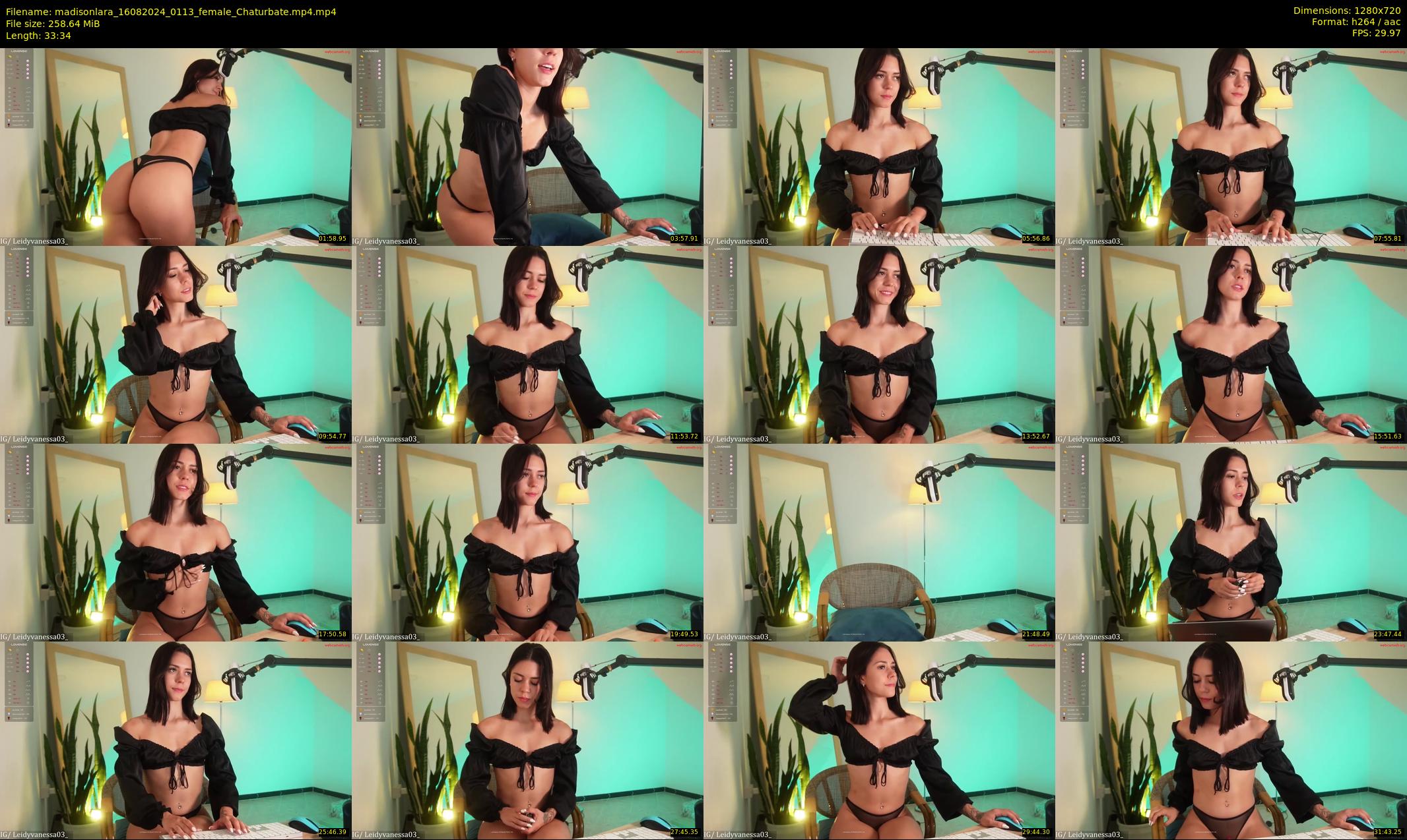 madisonlara — 34 minute Chaturbate female cam show recording, 720p, Aug 16, 2024