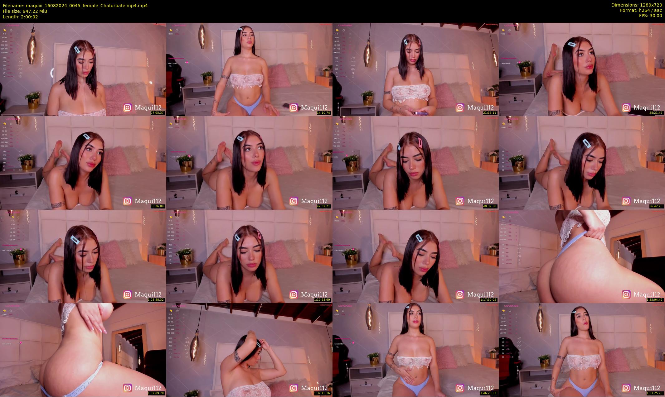maquiii — 121 minute Chaturbate female cam show recording, 720p, Aug 16, 2024