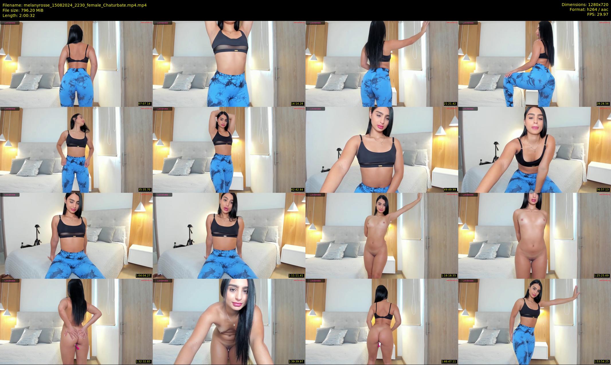 melanyrosse — 121 minute Chaturbate female cam show recording, 720p, Aug 15, 2024