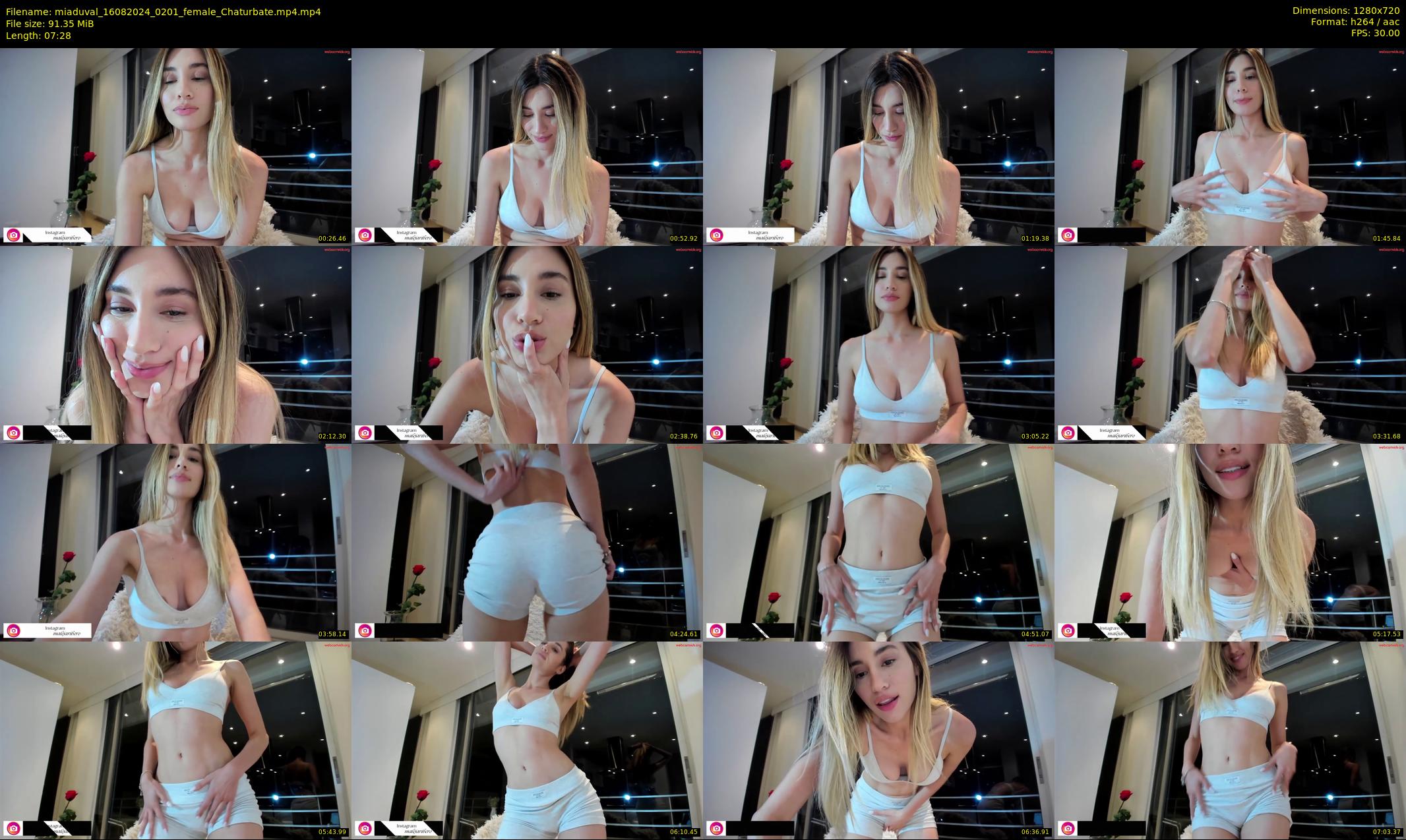 miaduval — 8 minute Chaturbate female cam show recording, 720p, Aug 16, 2024