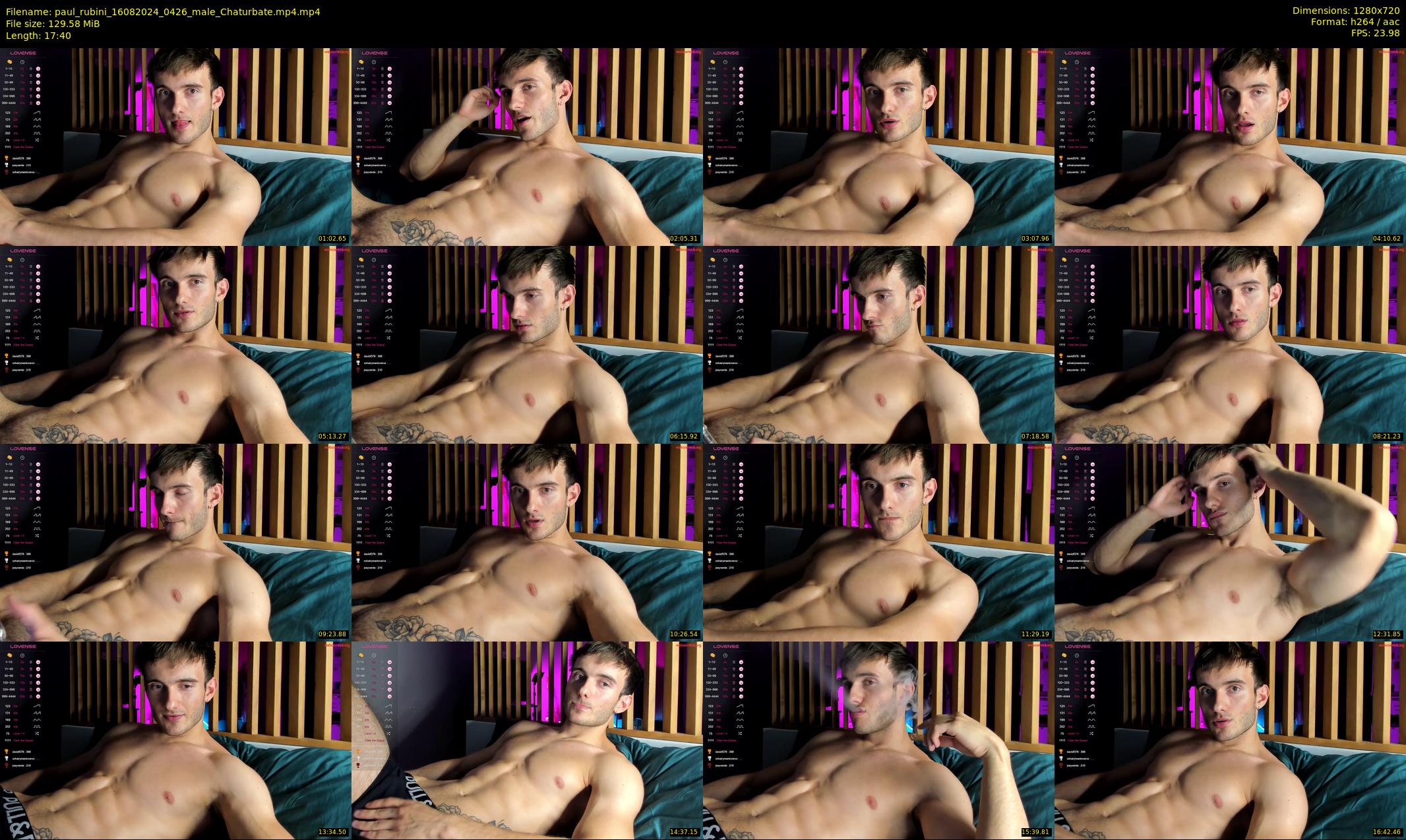 paul_rubini — 18 minute Chaturbate male cam show recording, 720p, Aug 16, 2024