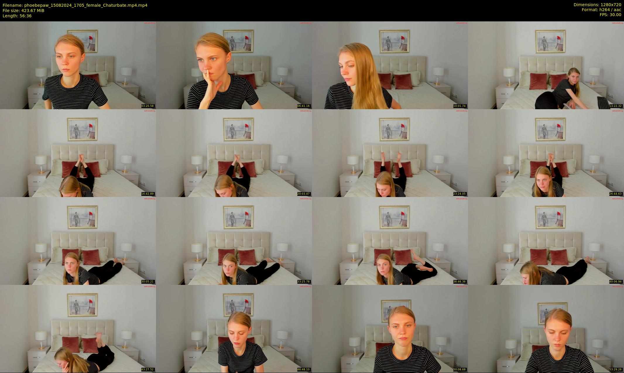 phoebepaw — 57 minute Chaturbate female cam show recording, 720p, Aug 15, 2024