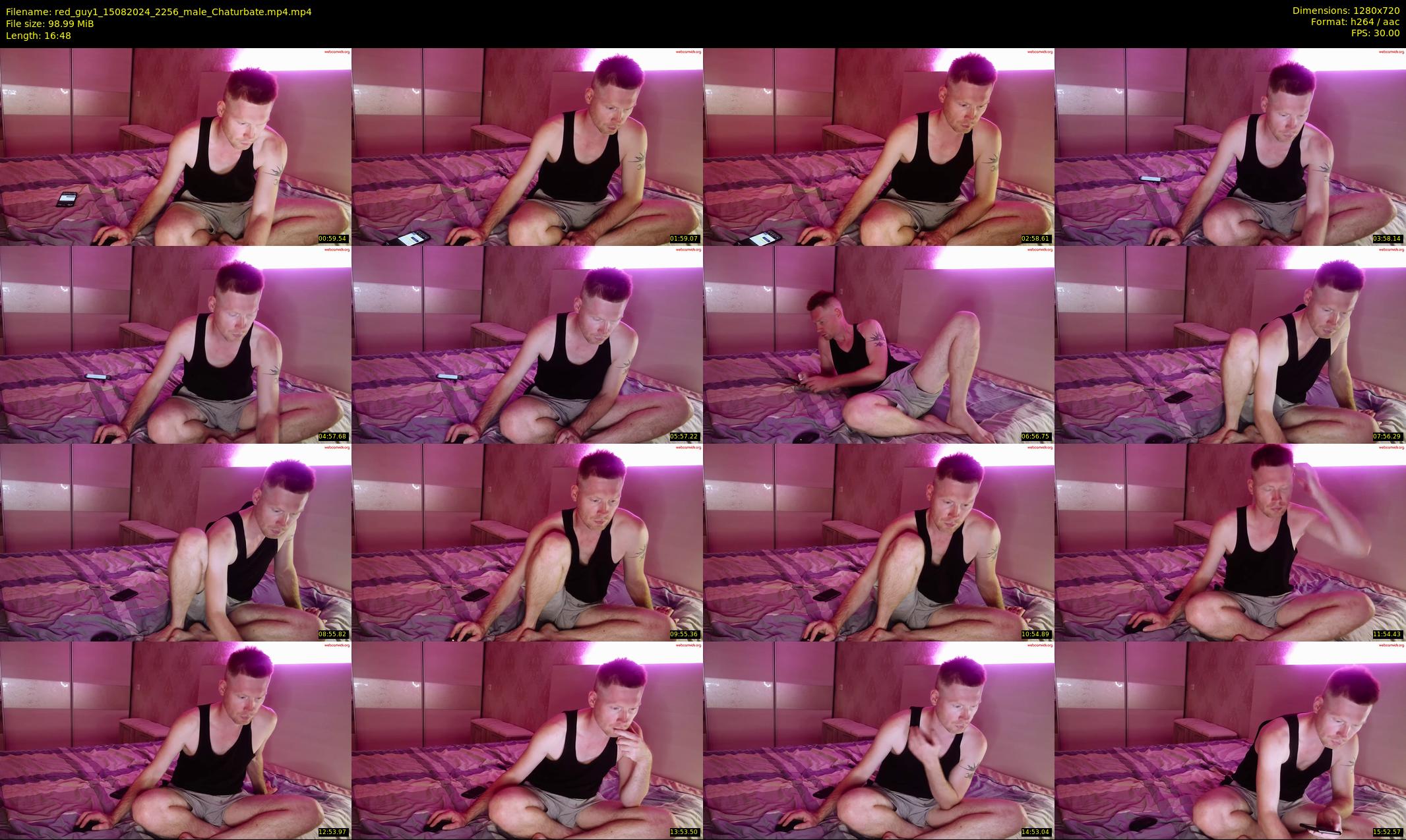 red_guy1 — 17 minute Chaturbate male cam show recording, 720p, Aug 15, 2024