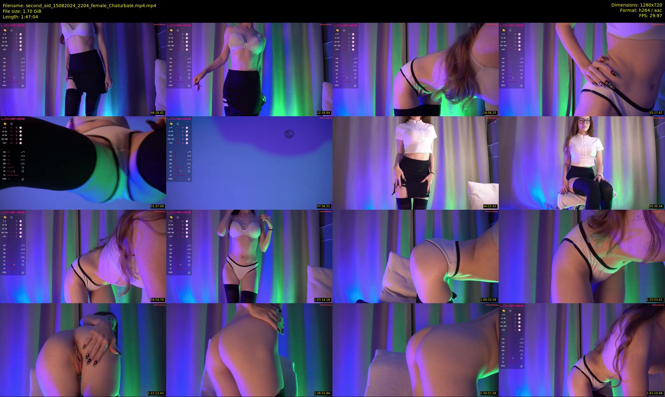 second_aid — 108 minute Chaturbate female cam show recording, 720p, Aug 15, 2024