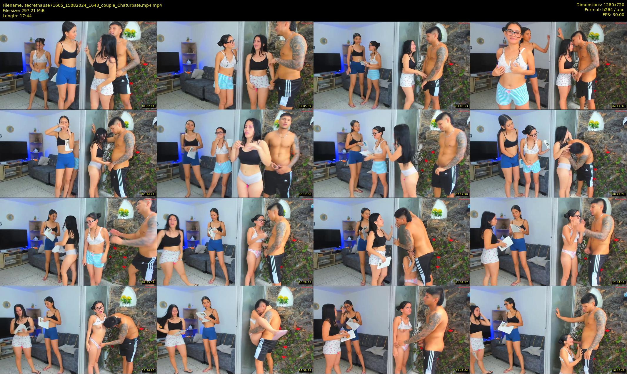 secrethause71605 — 18 minute Chaturbate couple cam show recording, 720p, Aug 15, 2024