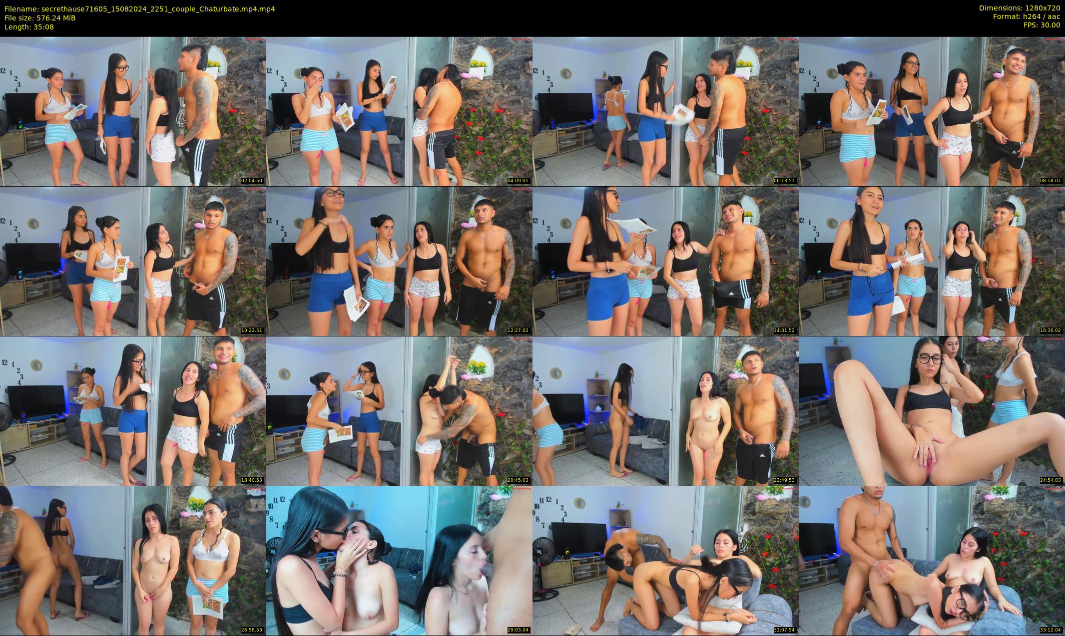 secrethause71605 — 36 minute Chaturbate couple cam show recording, 720p, Aug 15, 2024