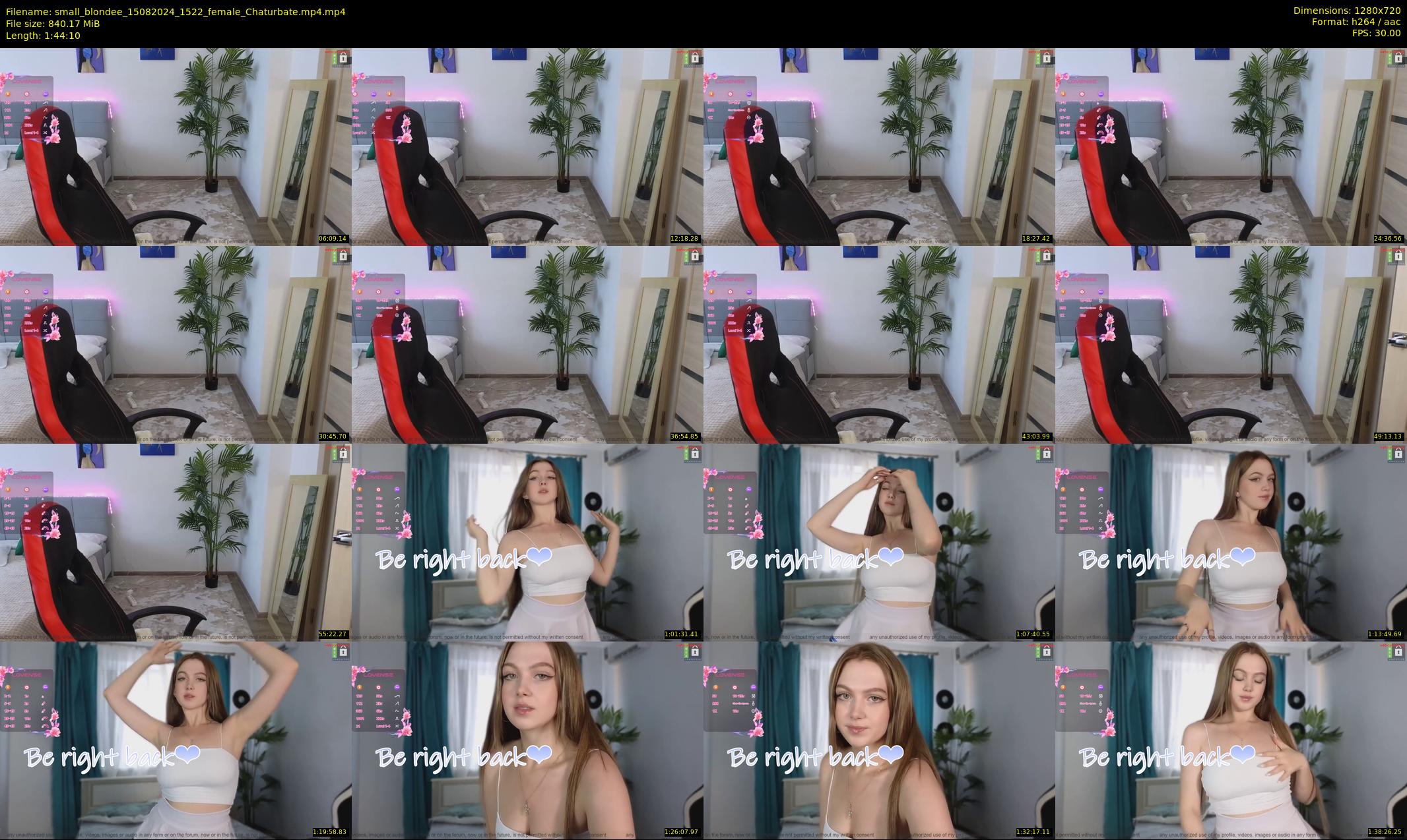 small_blondee — 105 minute Chaturbate female cam show recording, 720p, Aug 15, 2024