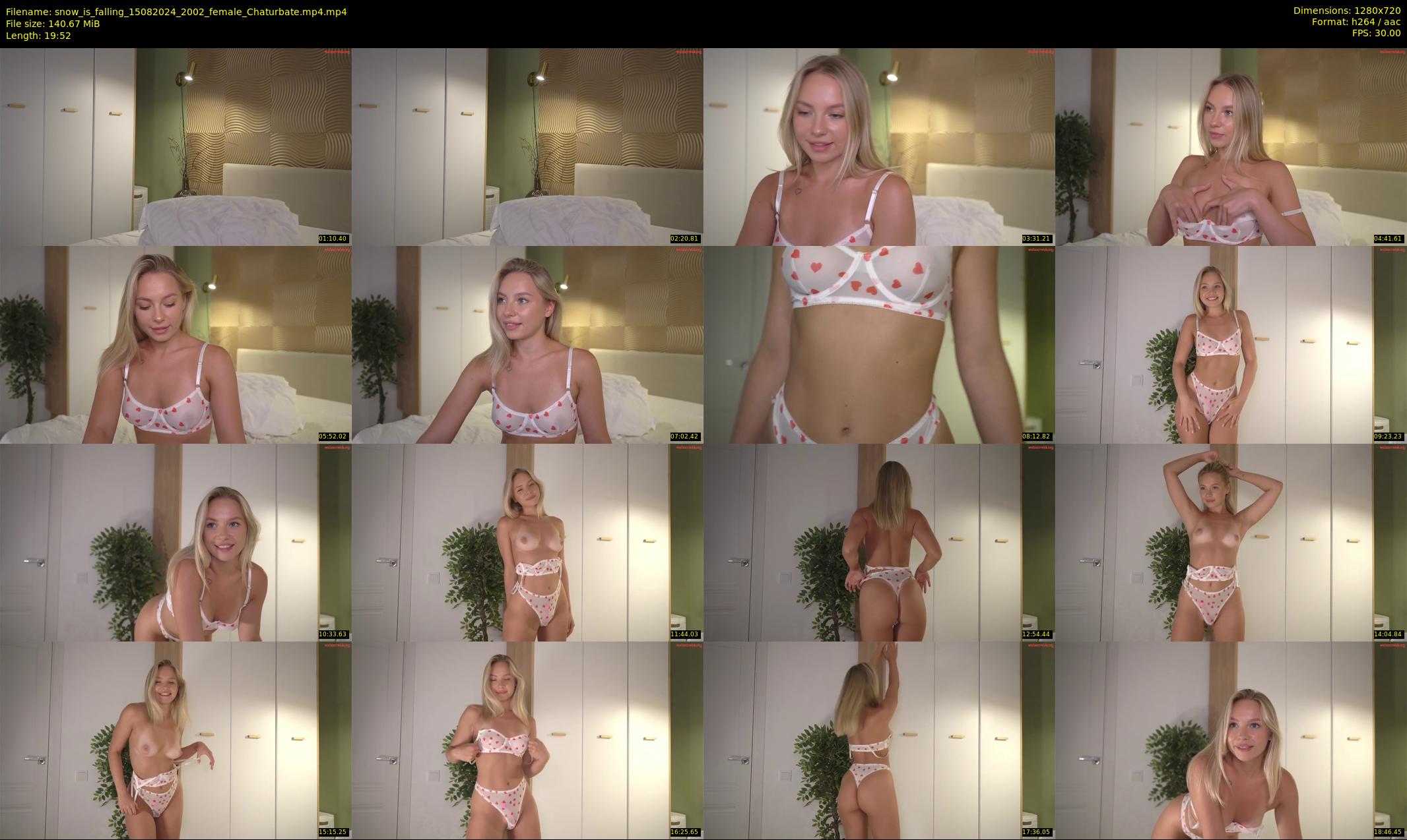 snow_is_falling — 20 minute Chaturbate female cam show recording, 720p, Aug 15, 2024