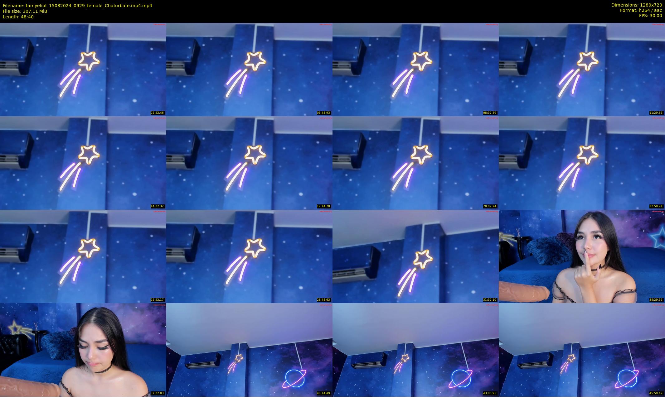 tamyeliot — 49 minute Chaturbate female cam show recording, 720p, Aug 15, 2024