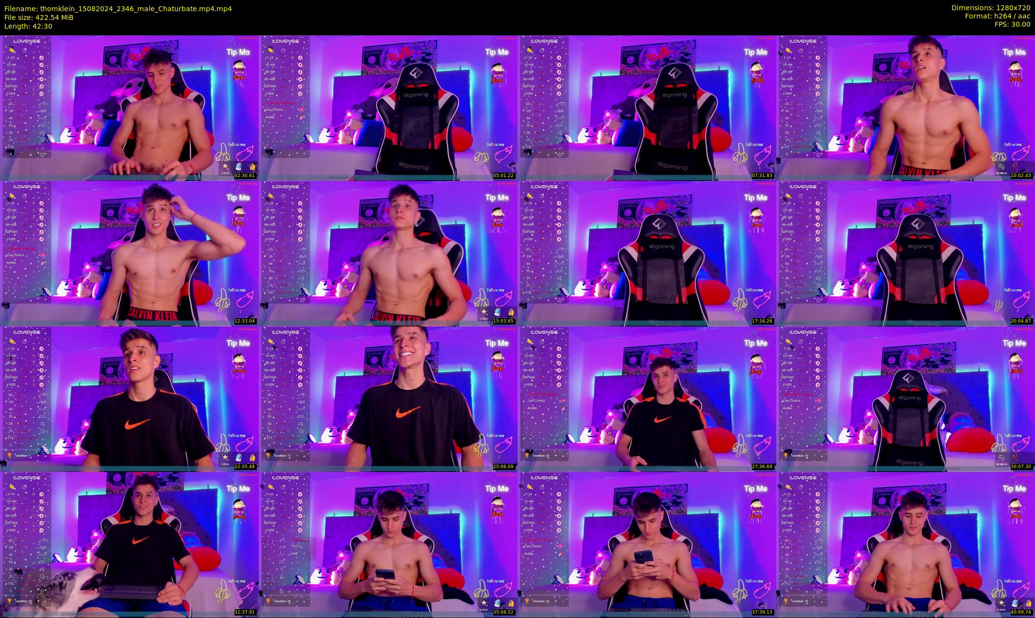 thomklein — 43 minute Chaturbate male cam show recording, 720p, Aug 15, 2024