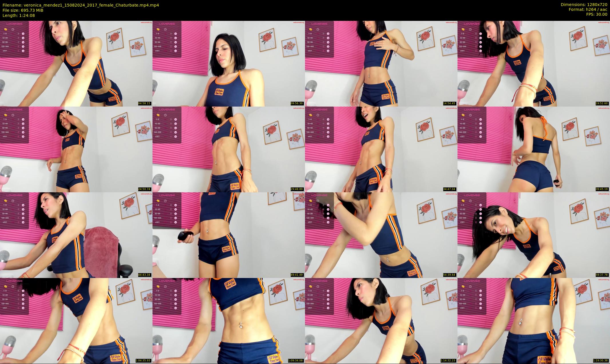 veronica_mendez1 — 85 minute Chaturbate female cam show recording, 720p, Aug 15, 2024
