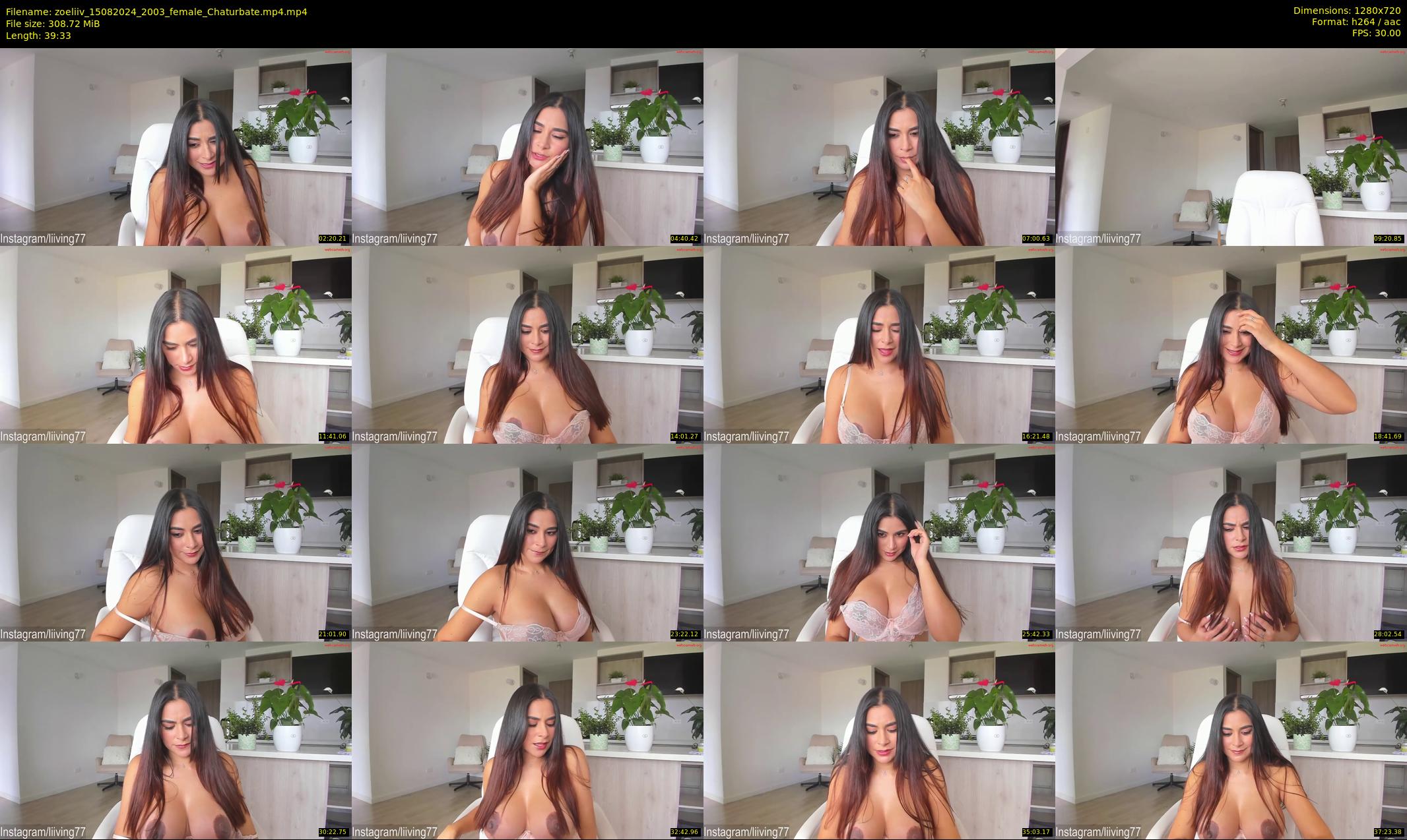 zoeliiv — 40 minute Chaturbate female cam show recording, 720p, Aug 15, 2024