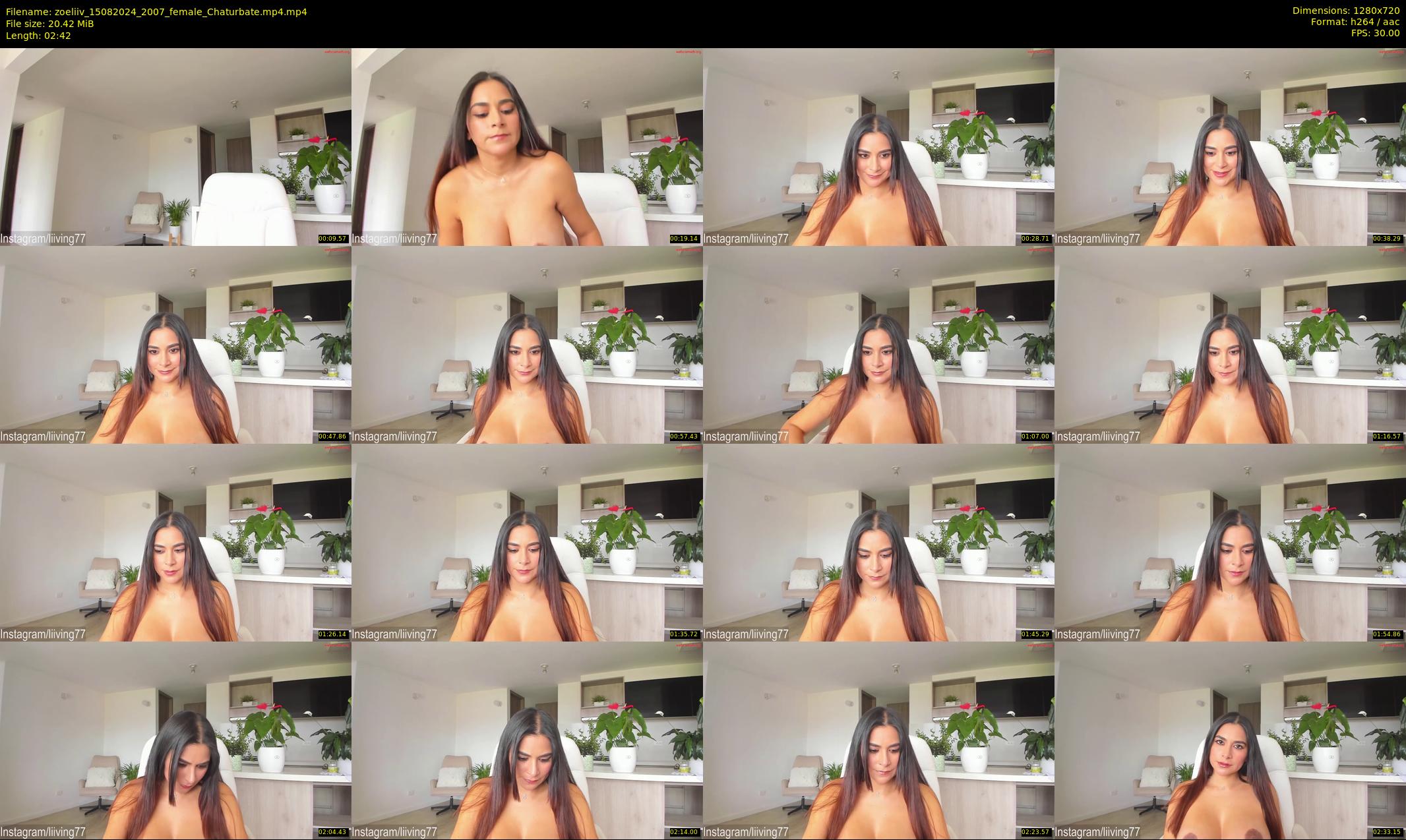 zoeliiv — 3 minute Chaturbate female cam show recording, 720p, Aug 15, 2024