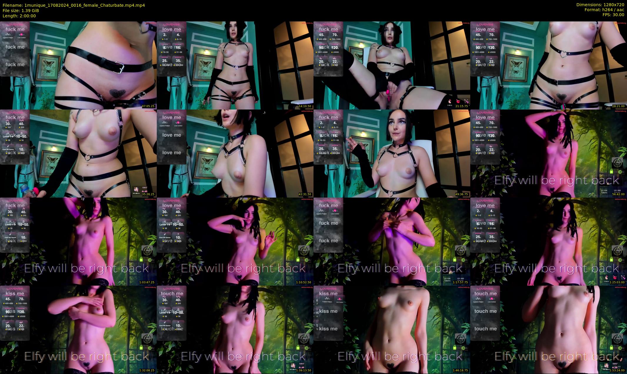 1munique — 120 minute Chaturbate female cam show recording, 720p, Aug 17, 2024