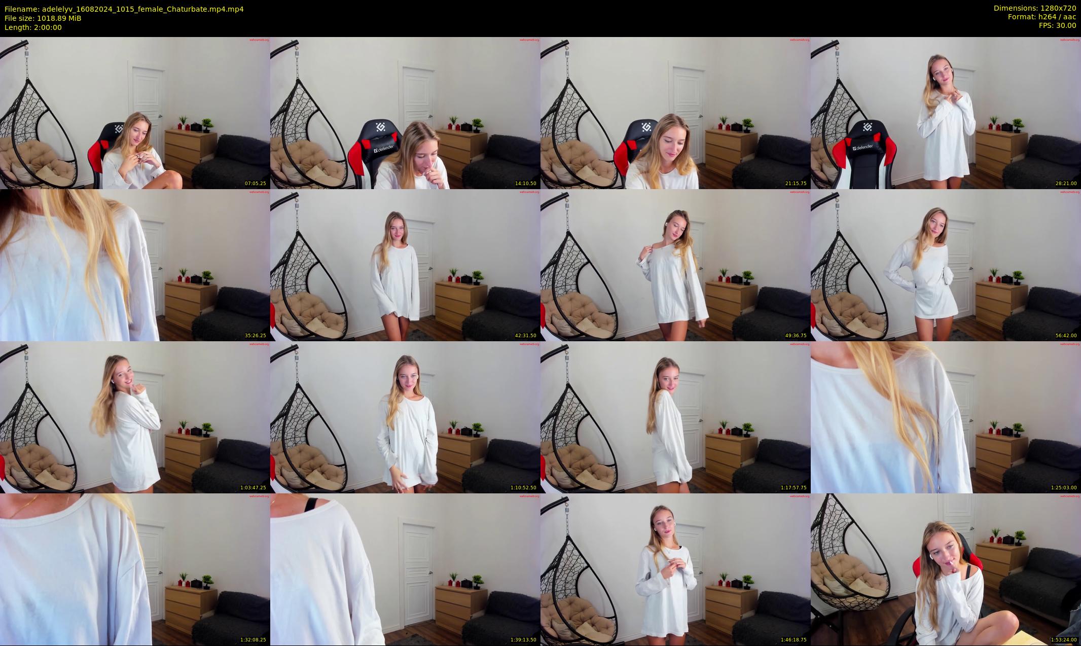 adelelyv — 120 minute Chaturbate female cam show recording, 720p, Aug 16, 2024