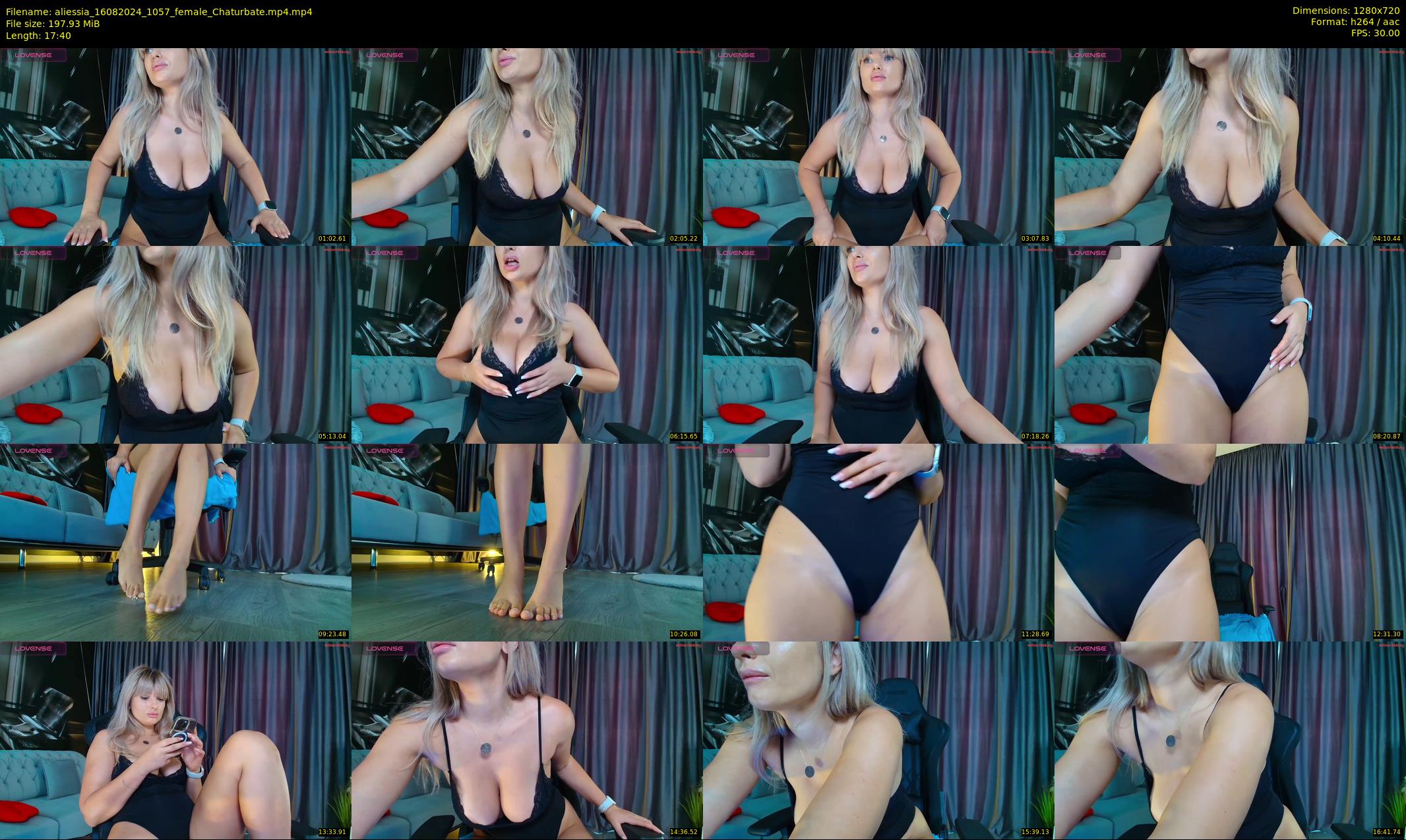 aliessia — 18 minute Chaturbate female cam show recording, 720p, Aug 16, 2024
