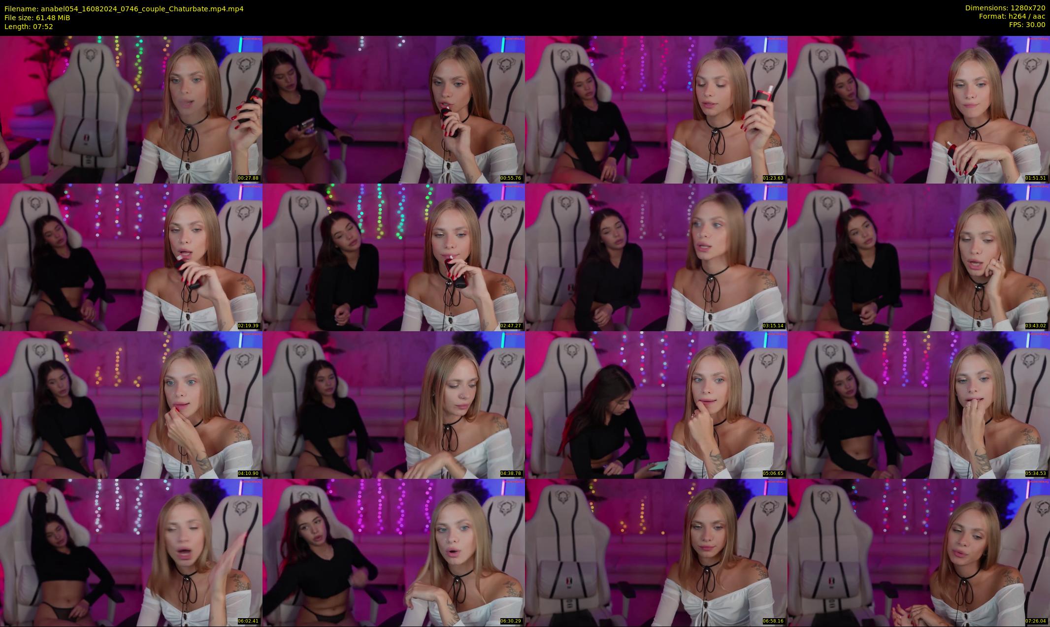 anabel054 — 8 minute Chaturbate female cam show recording, 720p, Aug 16, 2024