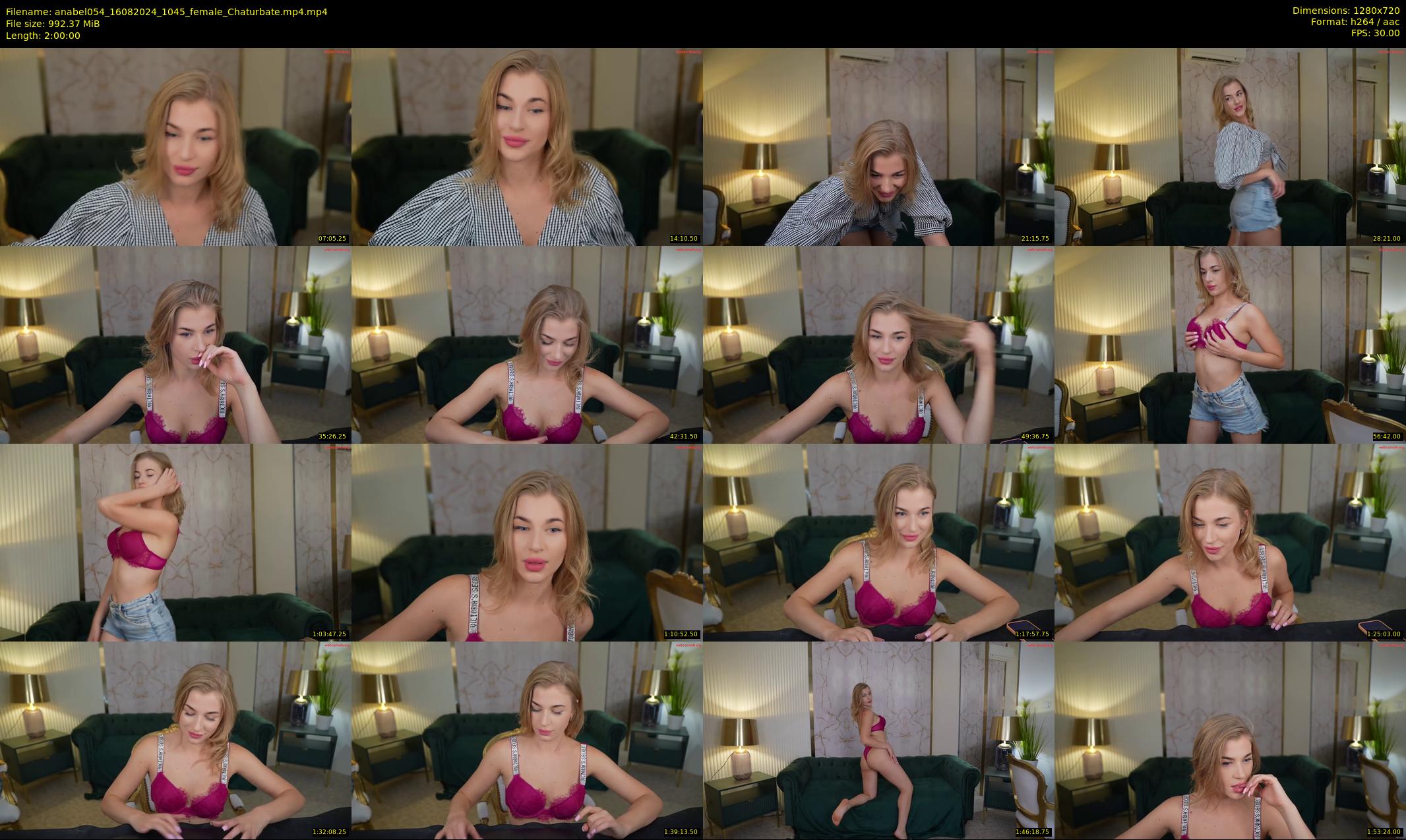 anabel054 — 120 minute Chaturbate female cam show recording, 720p, Aug 16, 2024