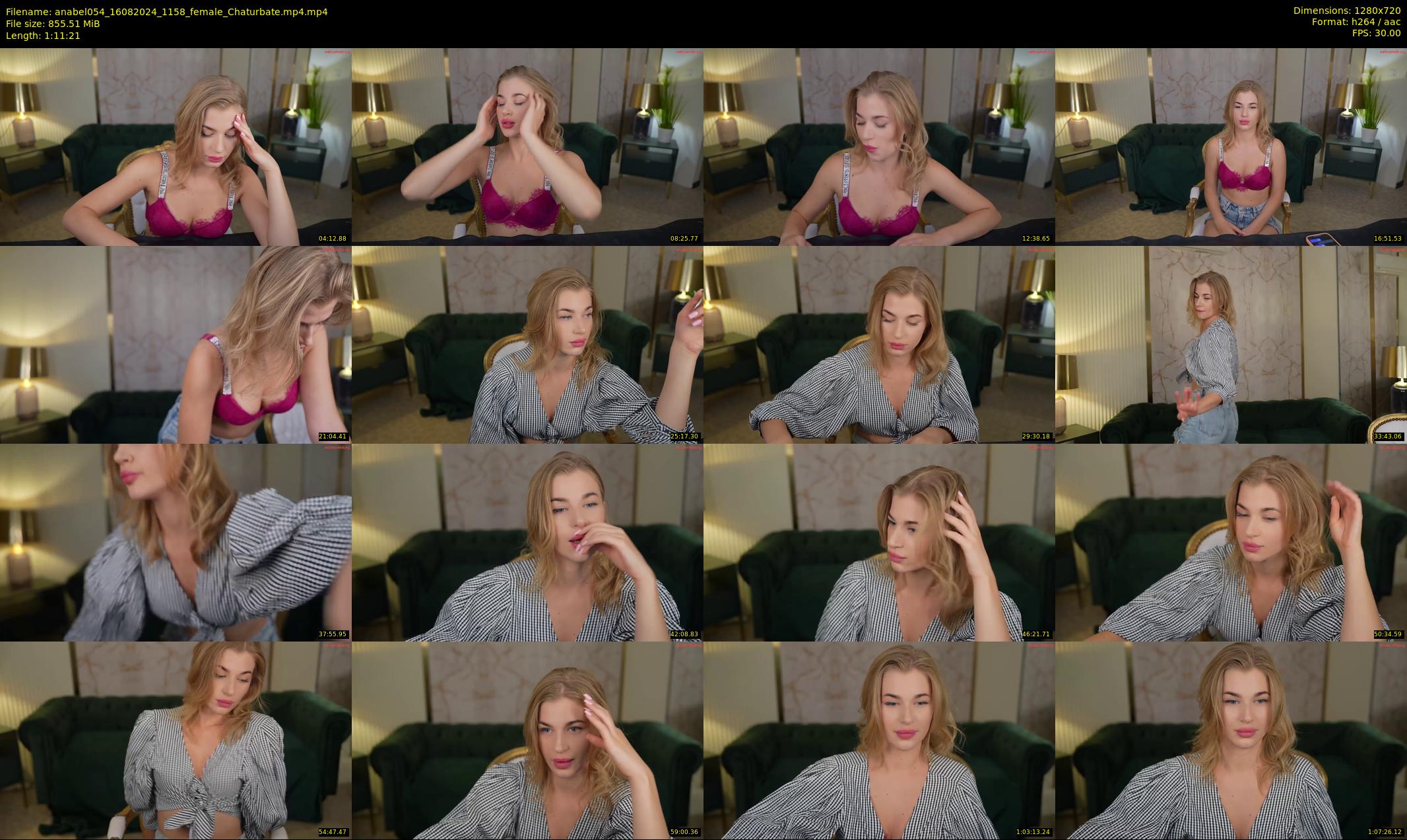 anabel054 — 72 minute Chaturbate female cam show recording, 720p, Aug 16, 2024