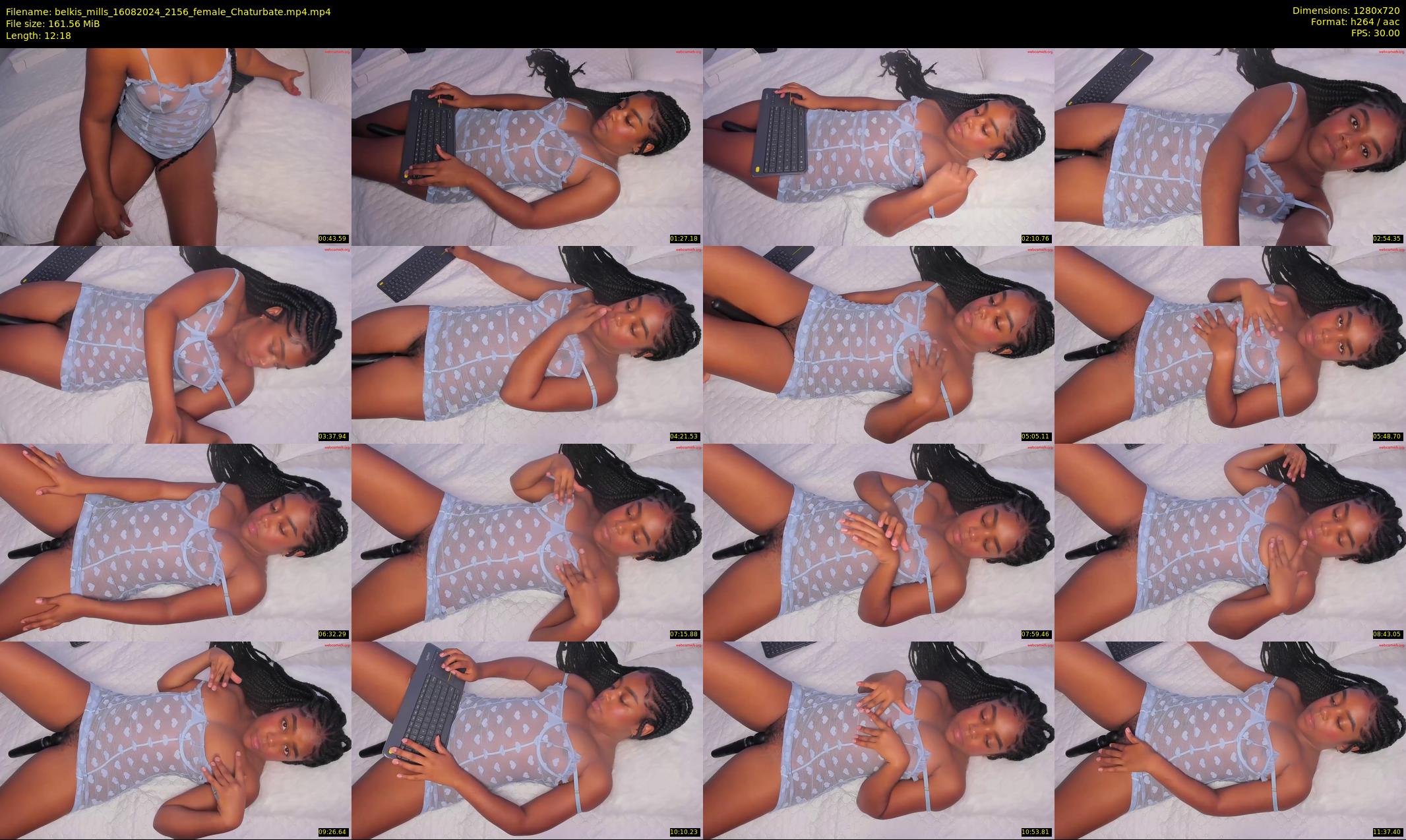 belkis_mills — 13 minute Chaturbate female cam show recording, 720p, Aug 16, 2024