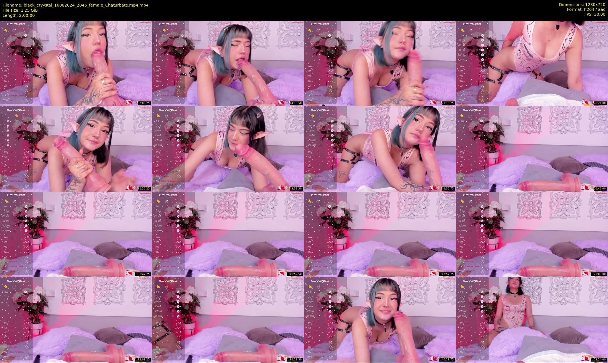 black_cryystal — 120 minute Chaturbate female cam show recording, 720p, Aug 16, 2024