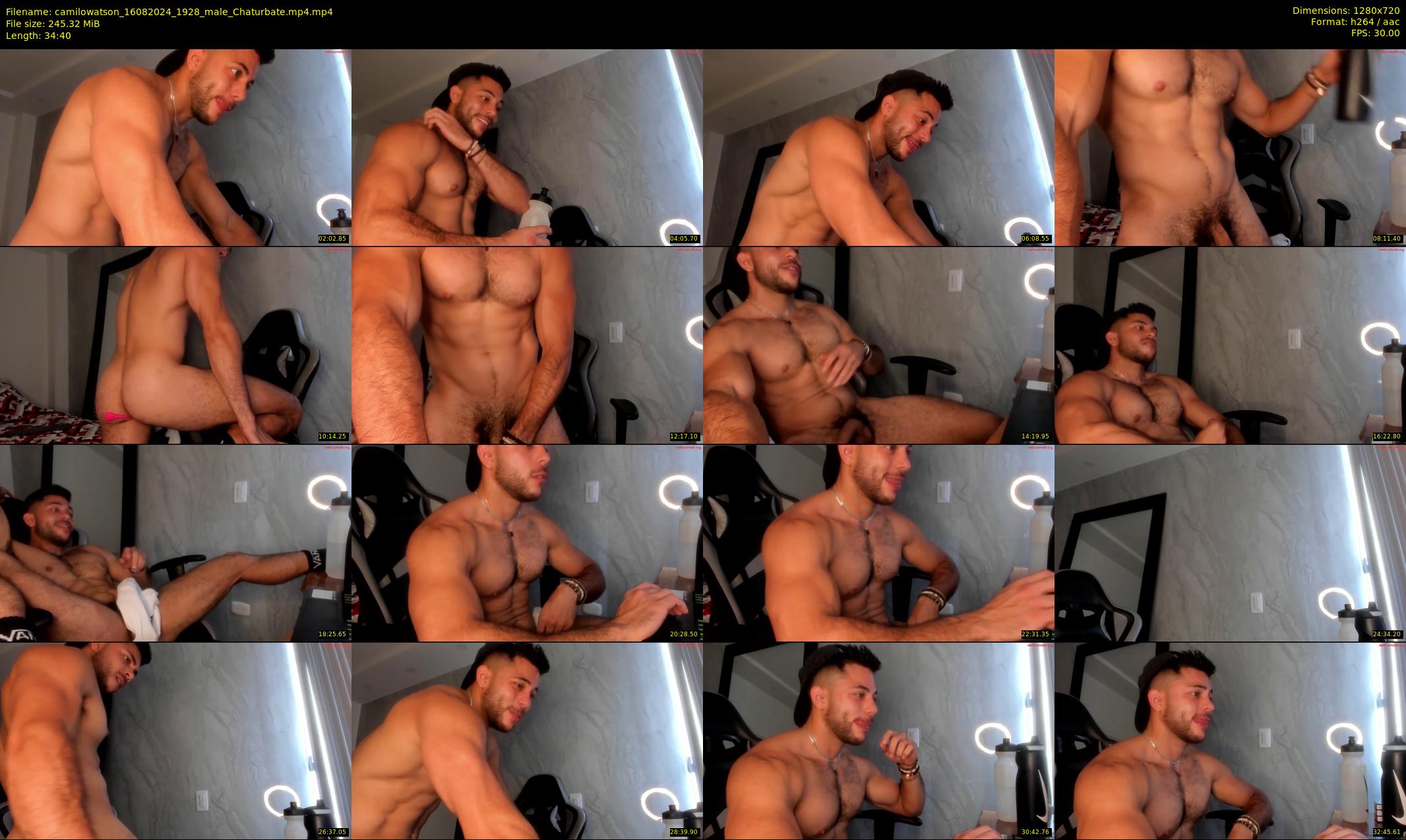 camilowatson — 35 minute Chaturbate male cam show recording, 720p, Aug 16, 2024