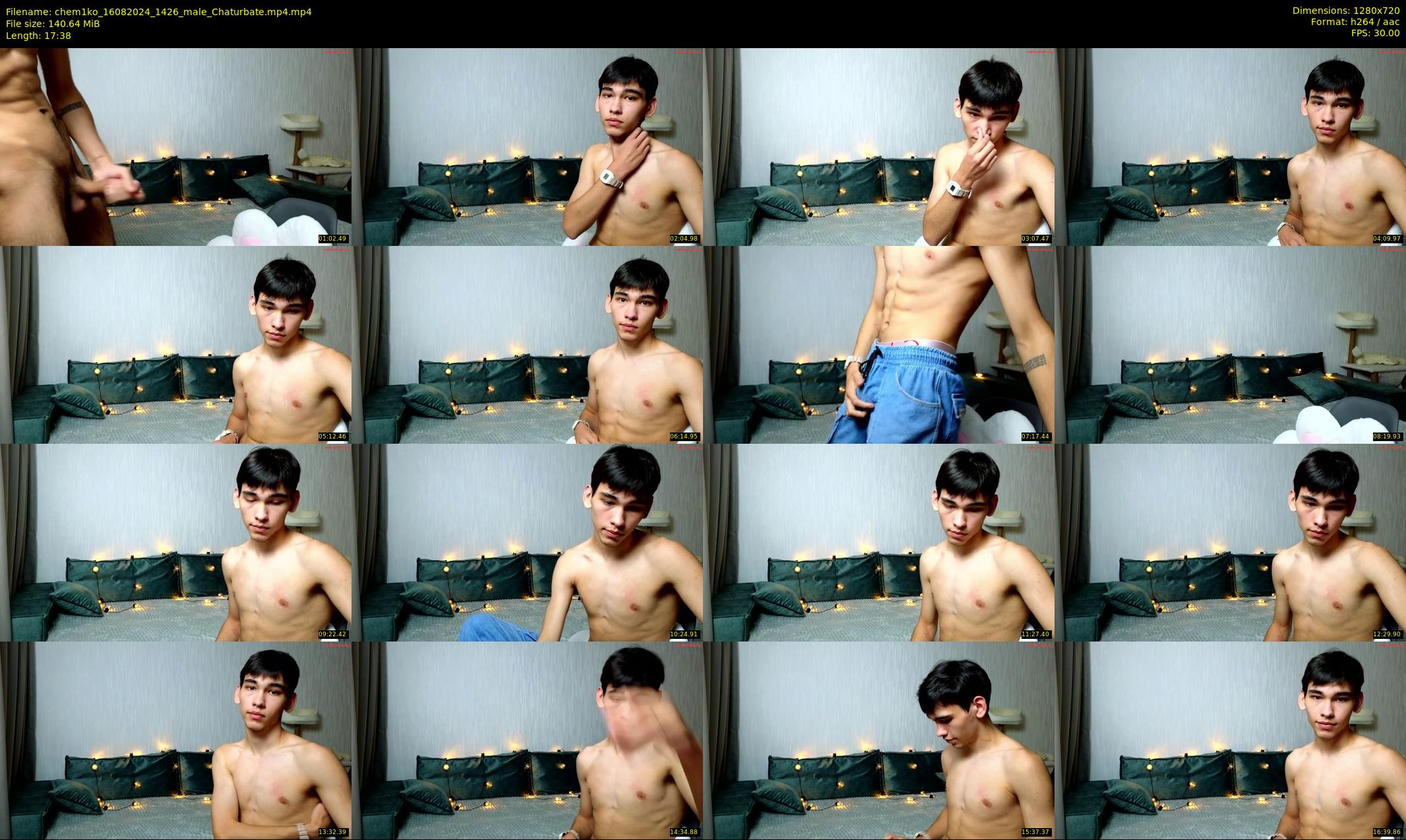 chem1ko — 18 minute Chaturbate male cam show recording, 720p, Aug 16, 2024